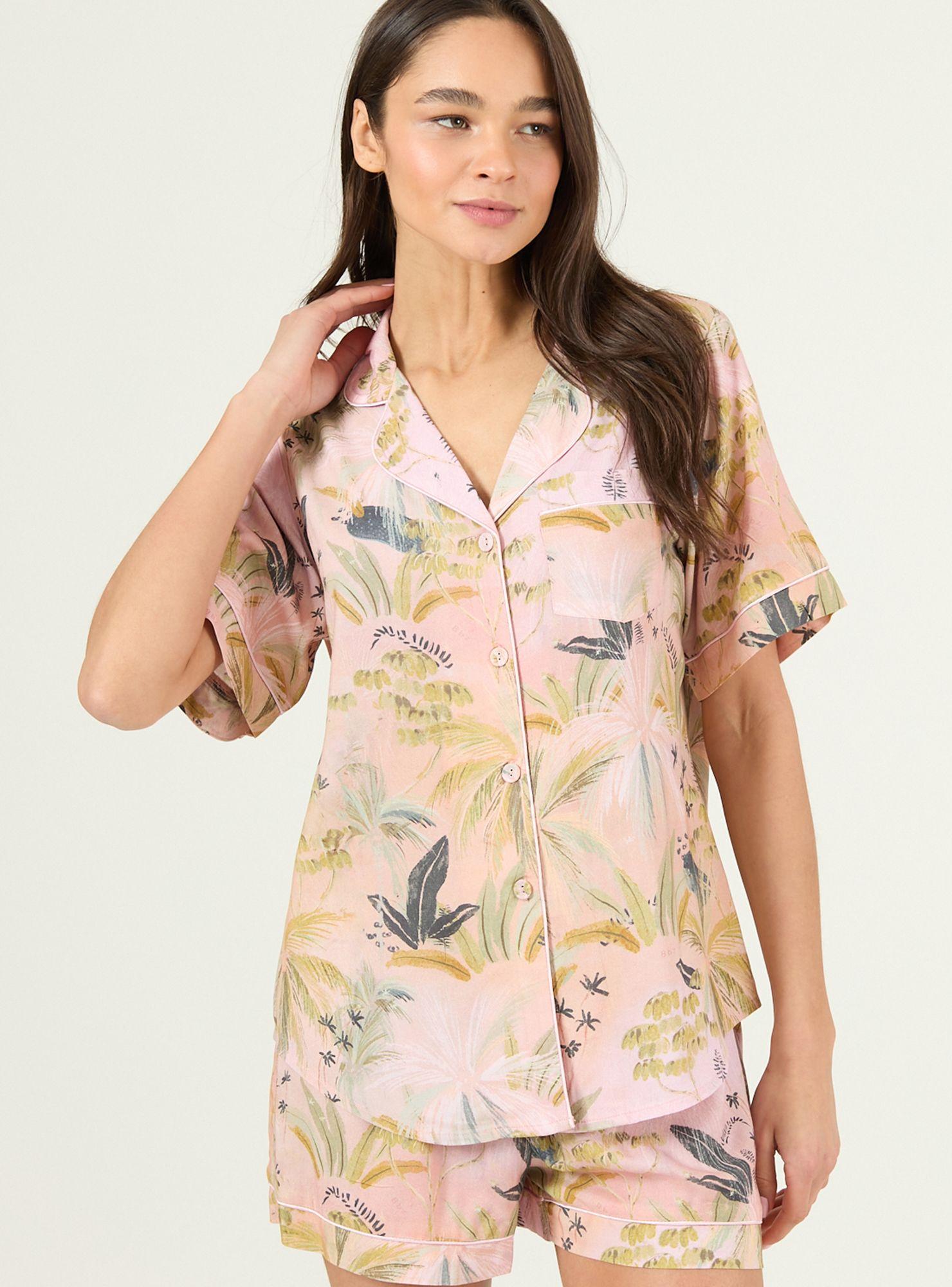 Pijama de Mujer Adela Sport Rosado Estampado-1