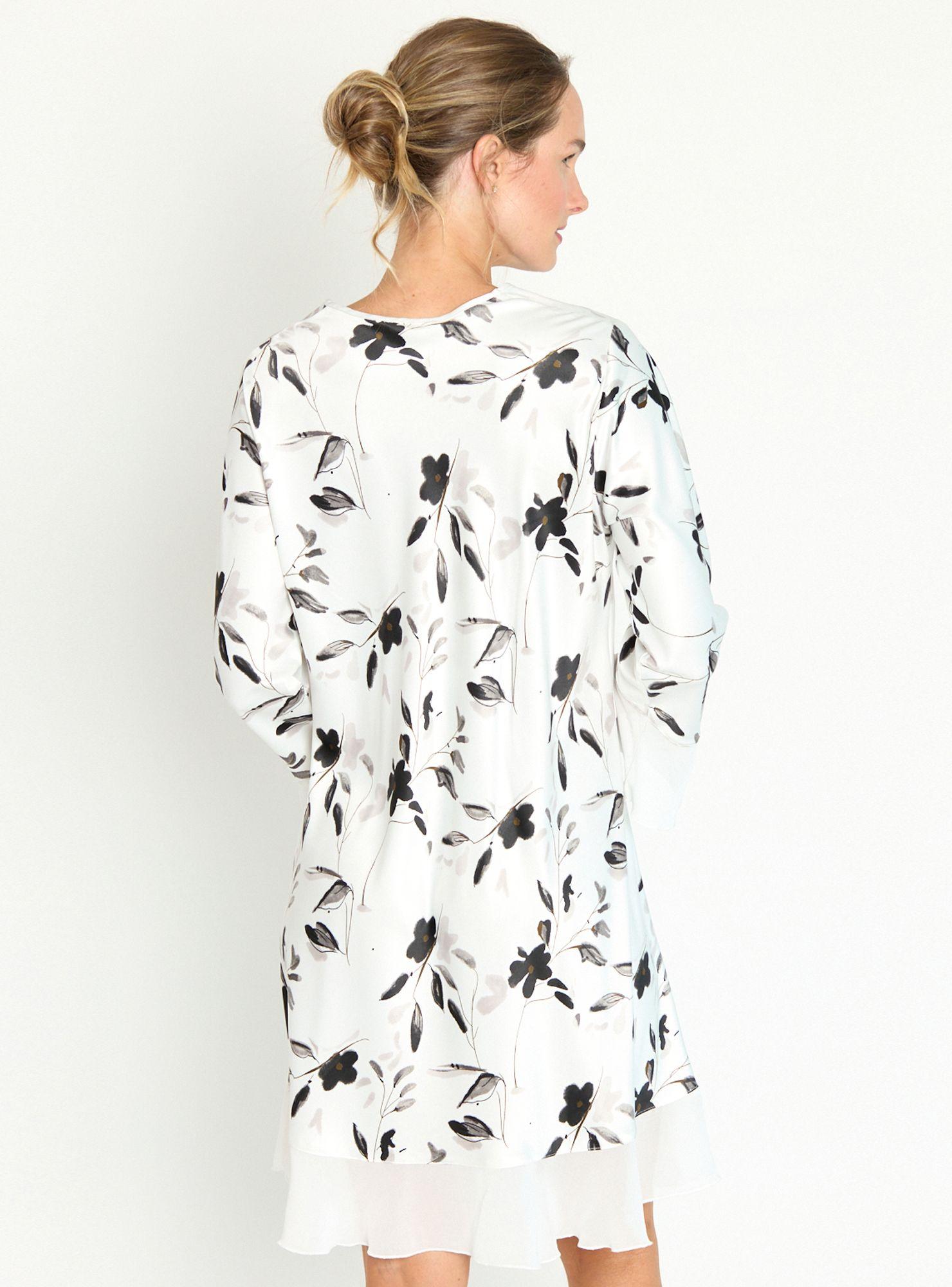 Camisa de Dormir Sesgo Ivory Estampado-3