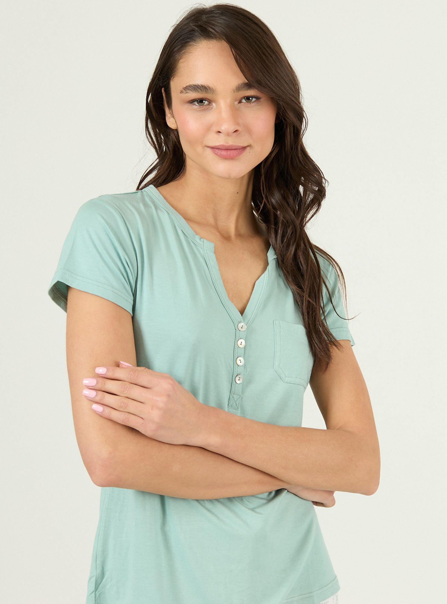 Pijama de Mujer Kate Pantalon Largo Verde-3