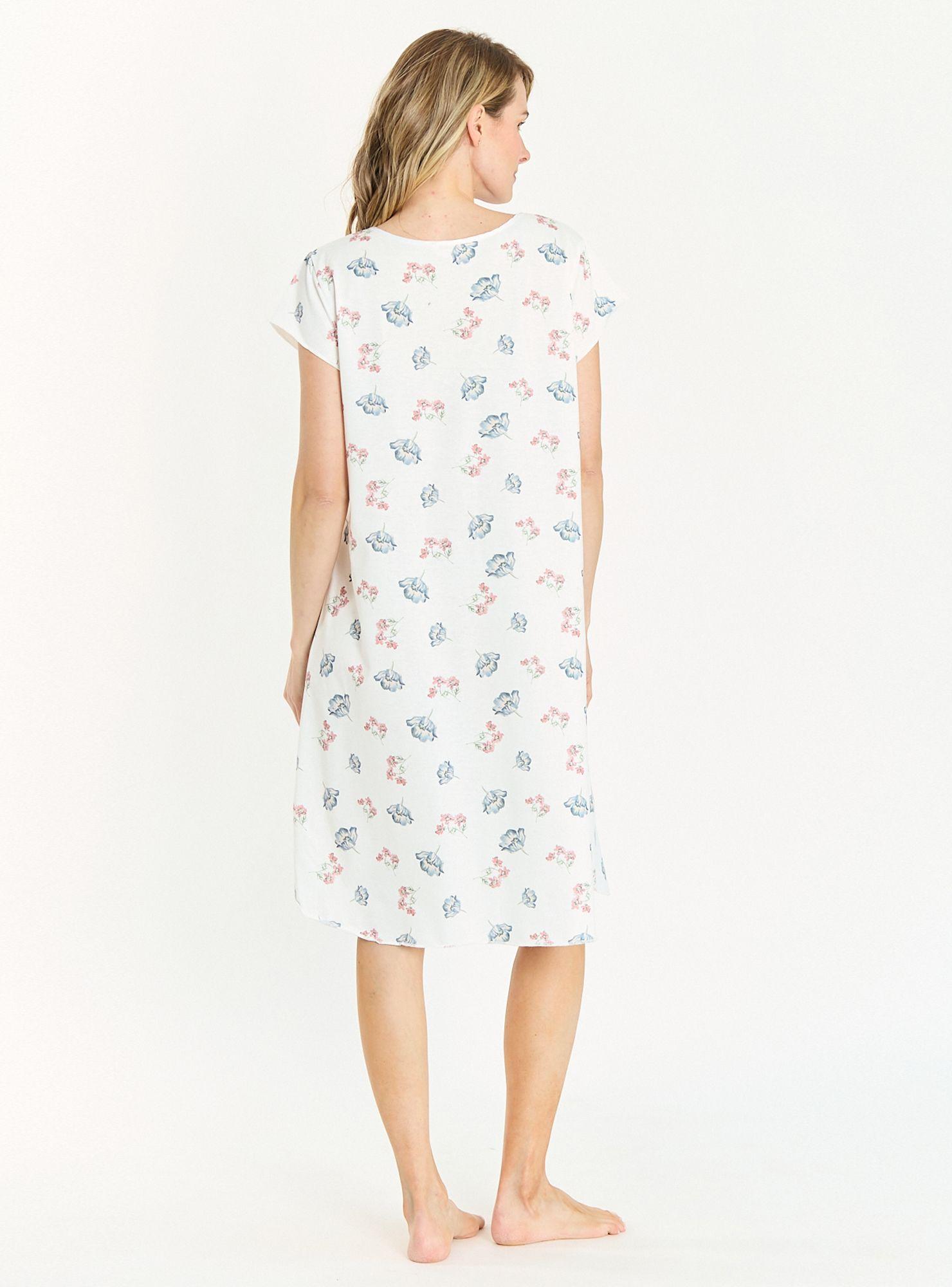 Camisa de Dormir Socorro Blanco Estampado-2