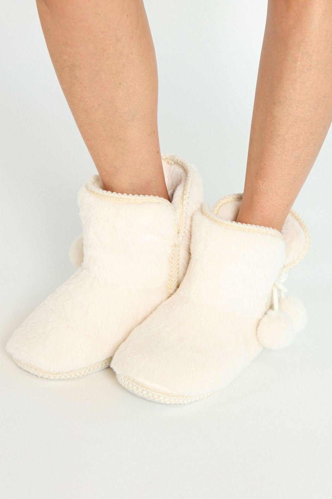 Pantufla de Mujer Bota New Taupe Claro-2