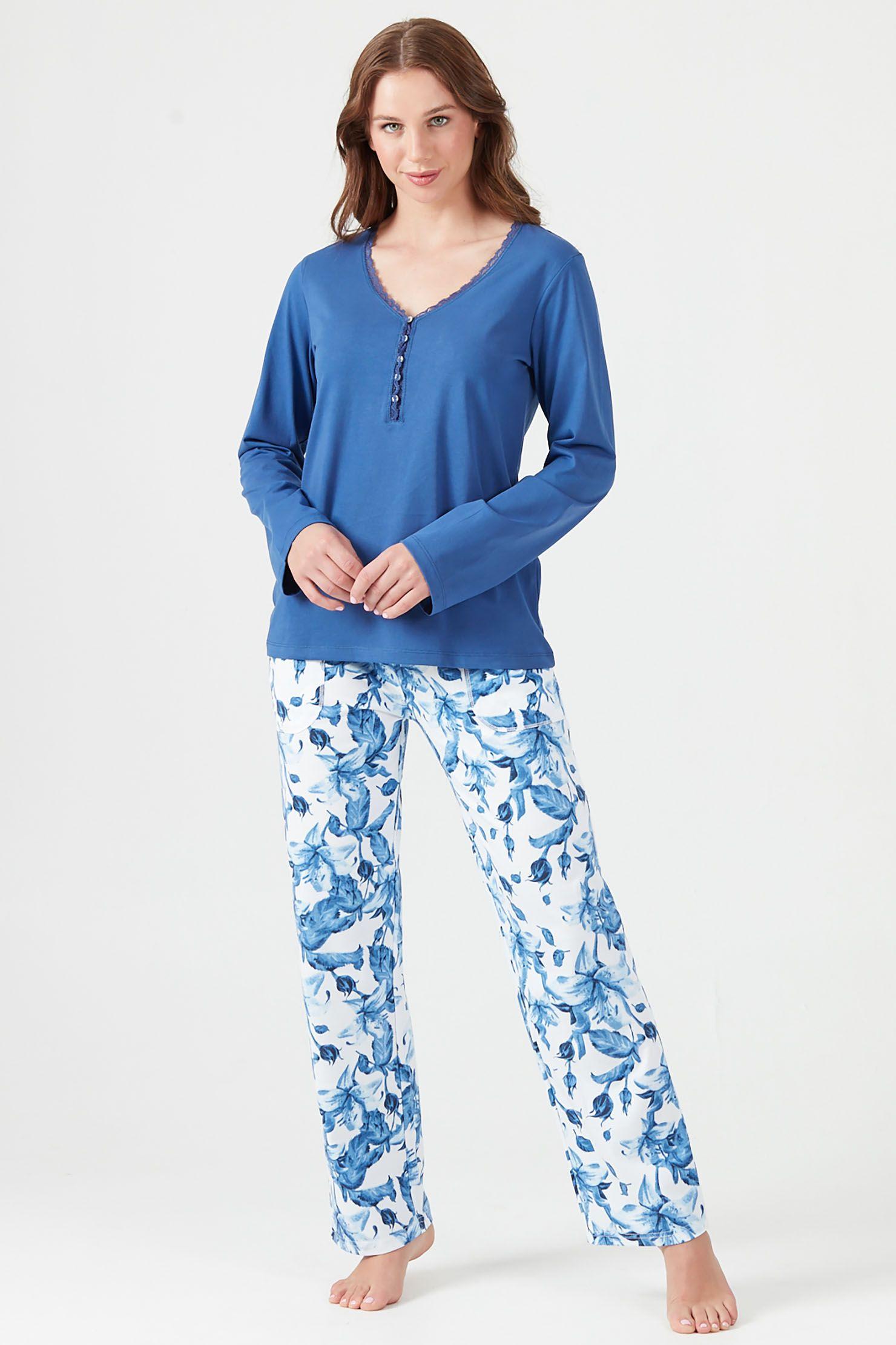 Pijama de mujer New Mir Azul-0