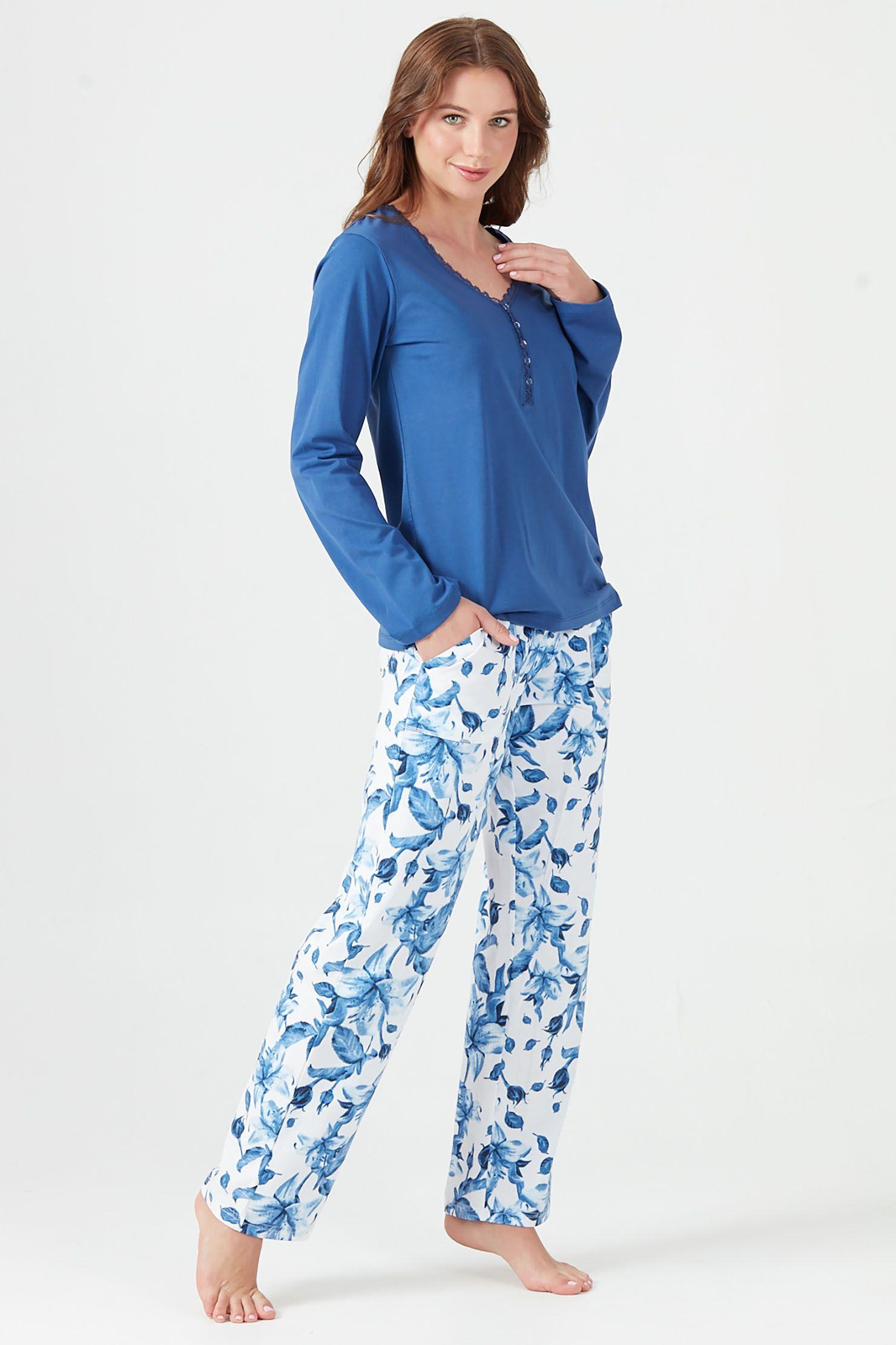Pijama de mujer New Mir Azul-1
