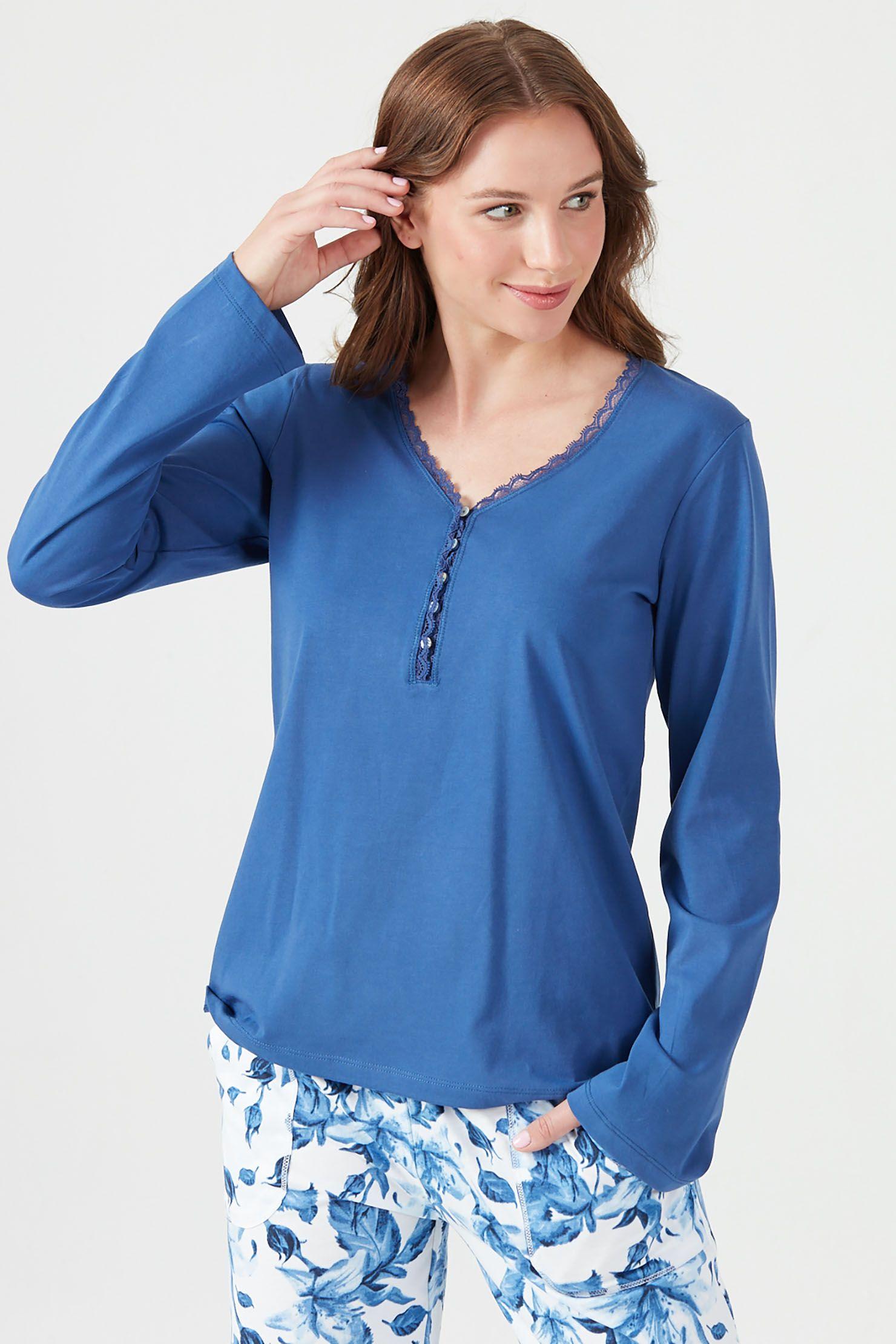 Pijama de mujer New Mir Azul-2