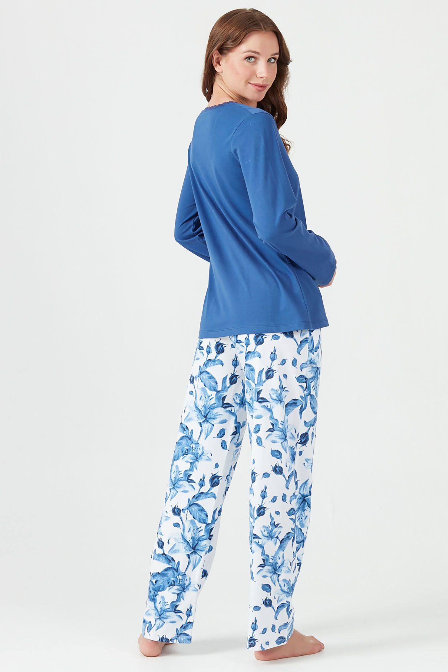 Pijama de mujer New Mir Azul-3