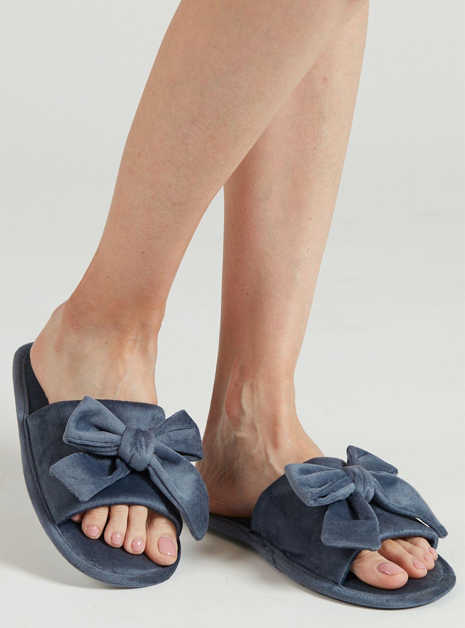 Pantufla Zapatilla Velvet Azul-1