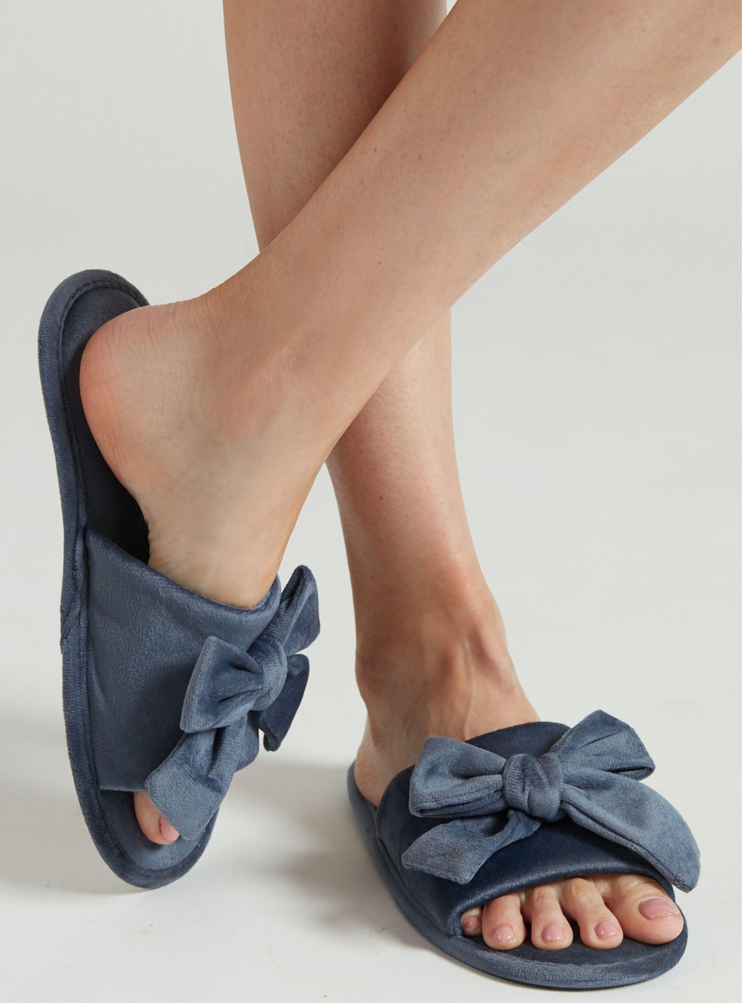 Pantufla Zapatilla Velvet Azul-2