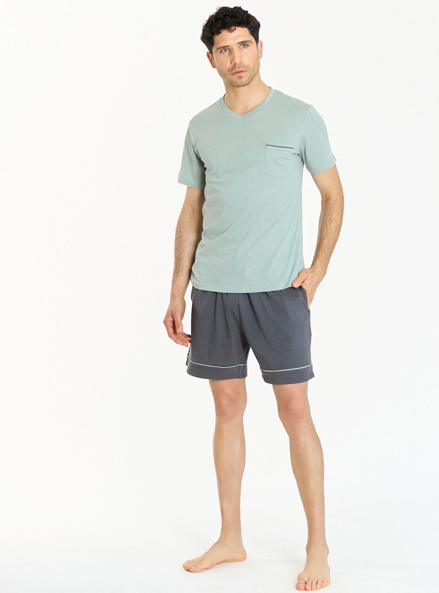 Pijama de Hombre Berlin Short Verde-0