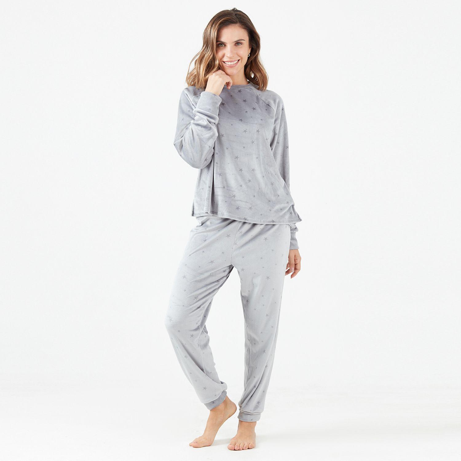 Pijama Elisa Plush Charcoal-0