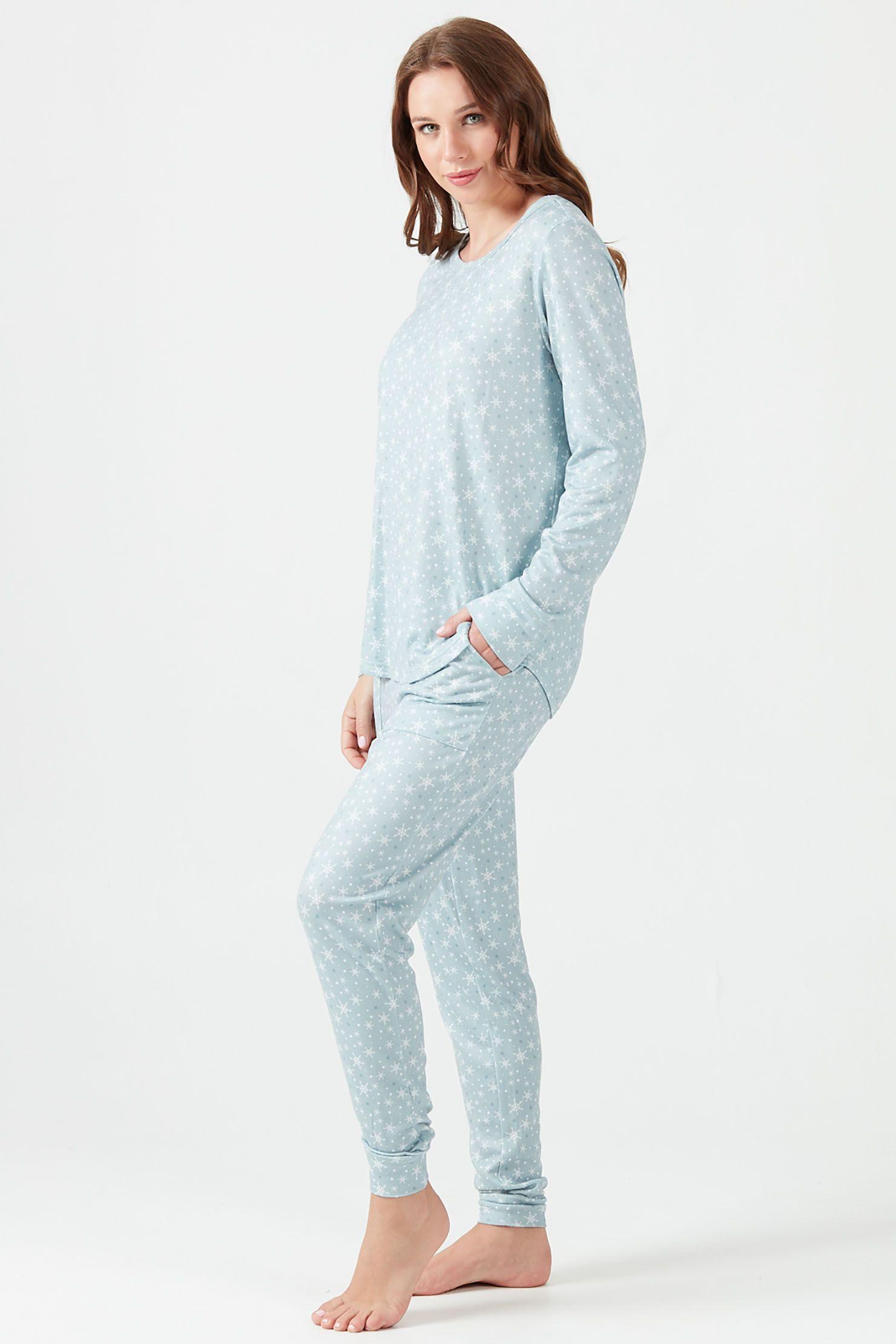 Pijama de mujer Gante Celeste-1