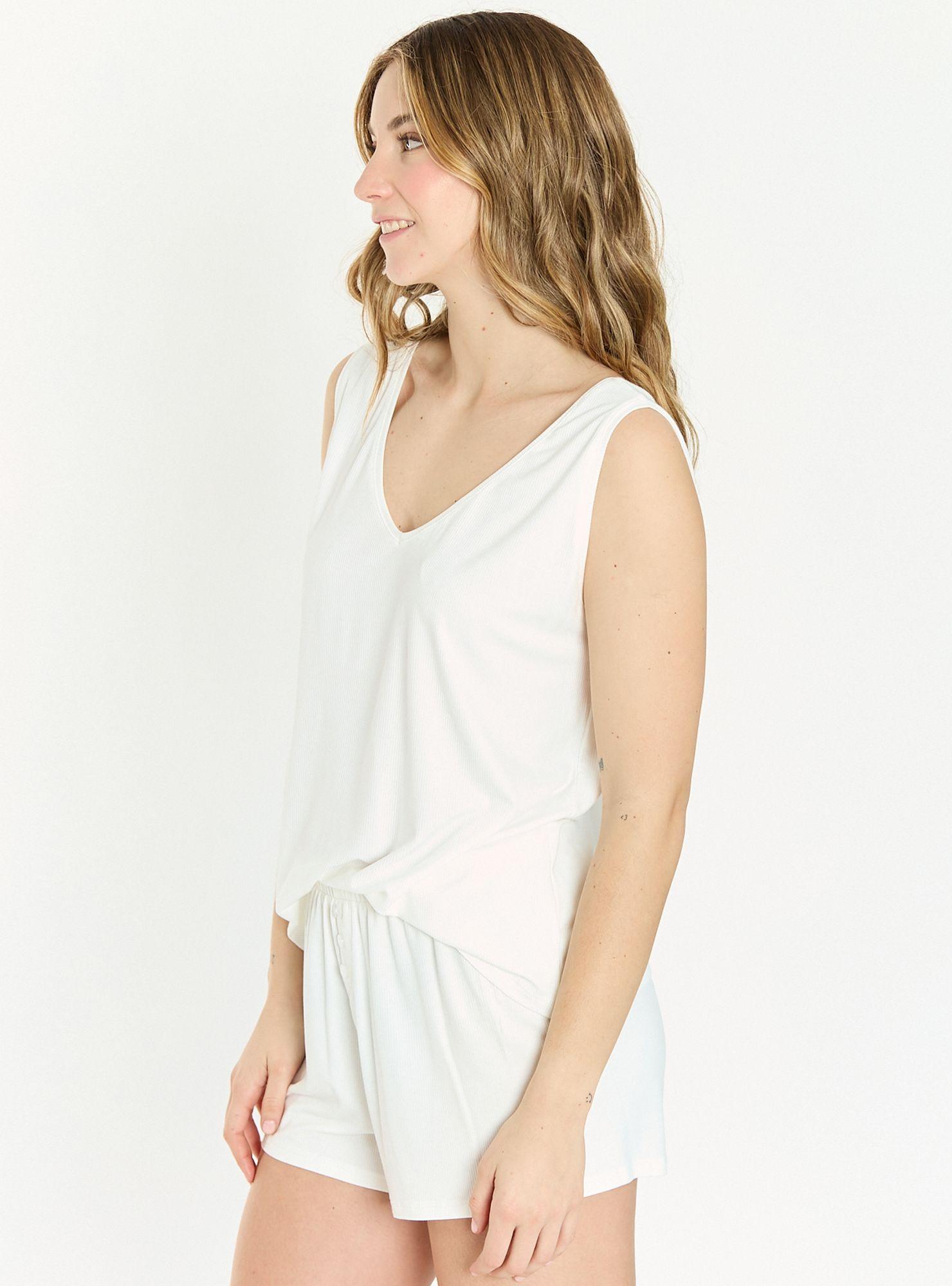 Pijama de Mujer Eiko Ivory-2