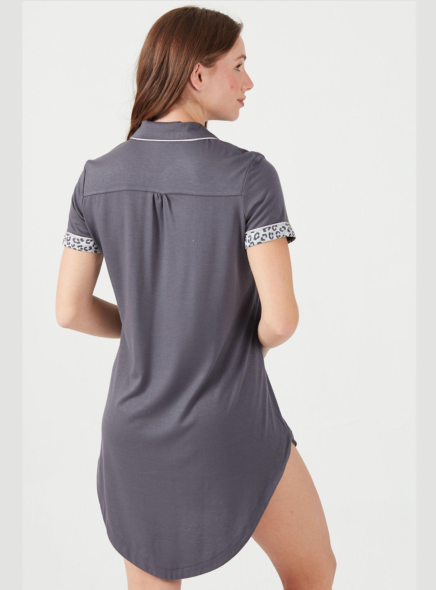 Camisa de Dormir Rio Gris Oscuro-3