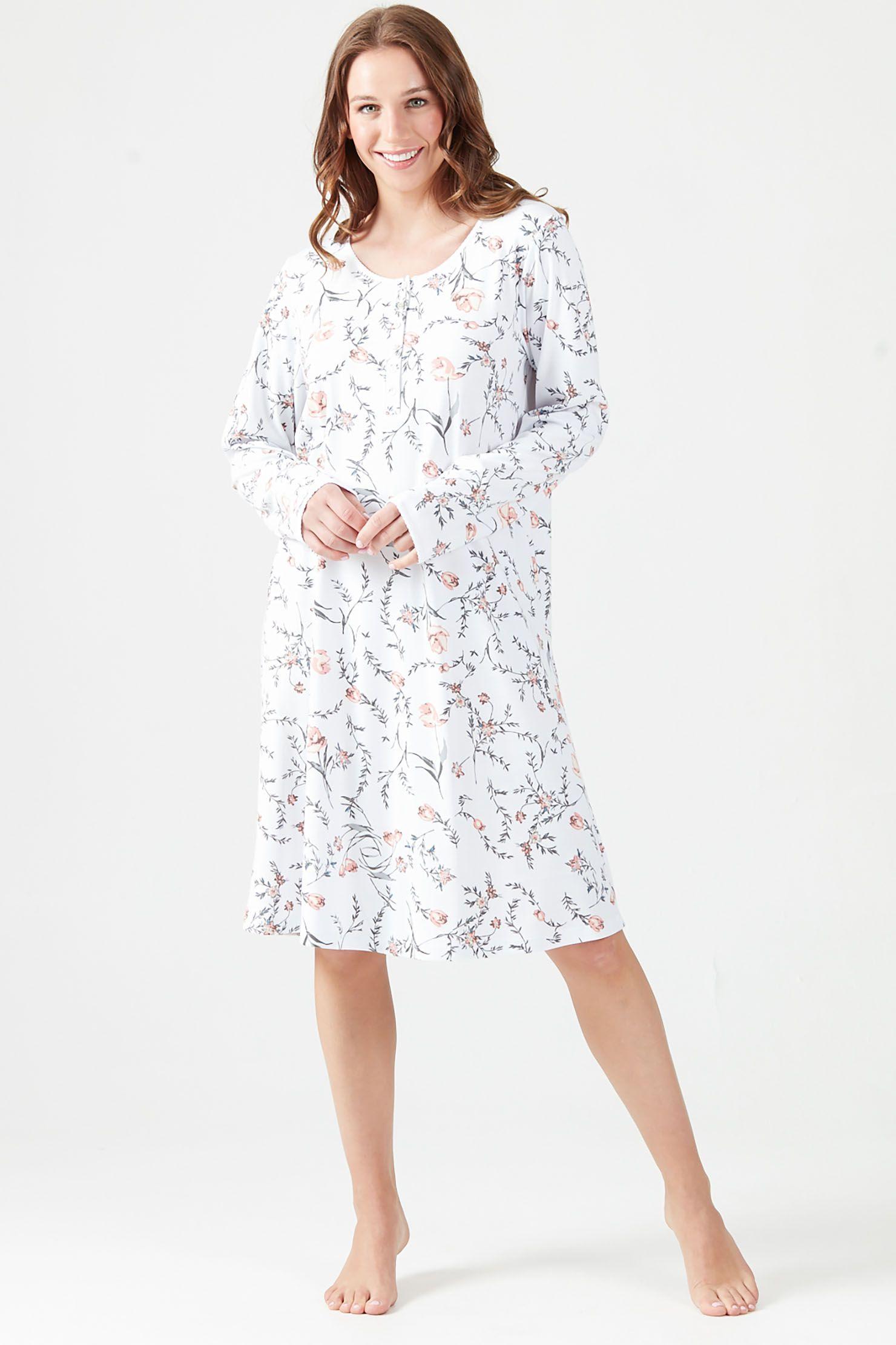 Camisa de dormir Cuore Ivory Estampado-0