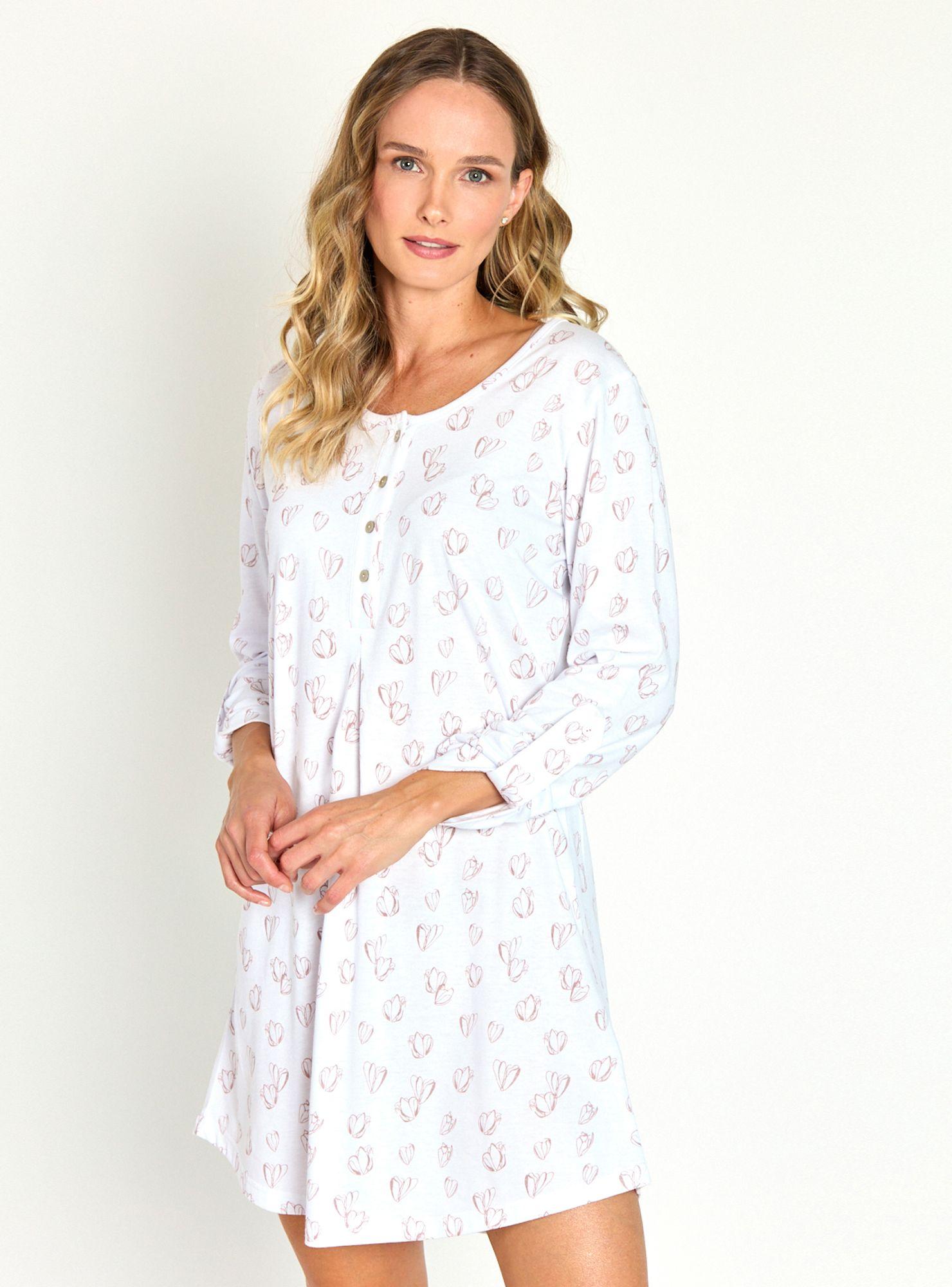 Camisa Maternal Lia Blanco Estampado-0