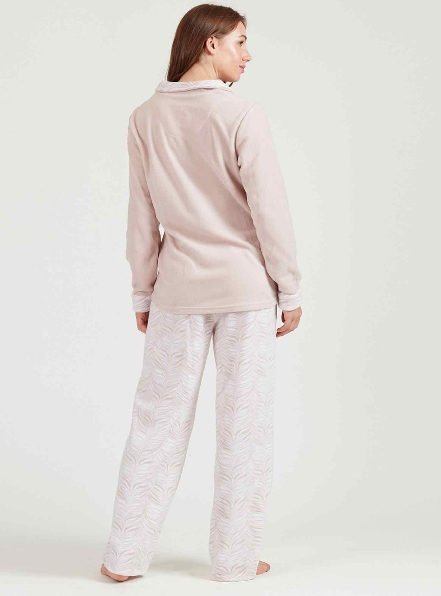 Pijama de mujer Print Polar Rosado-2