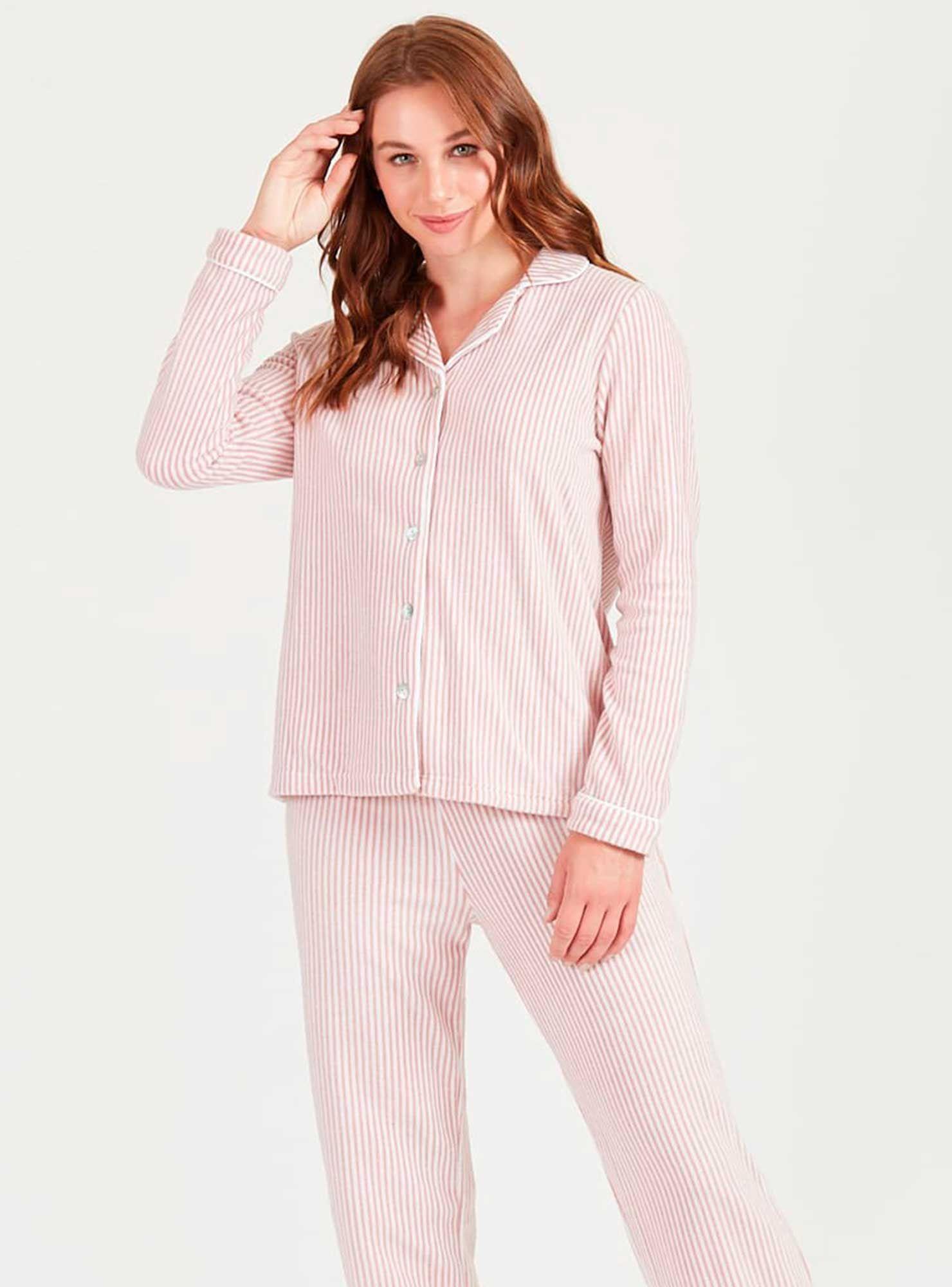 Pijama de mujer Sport Polar Rosado Estampado-0