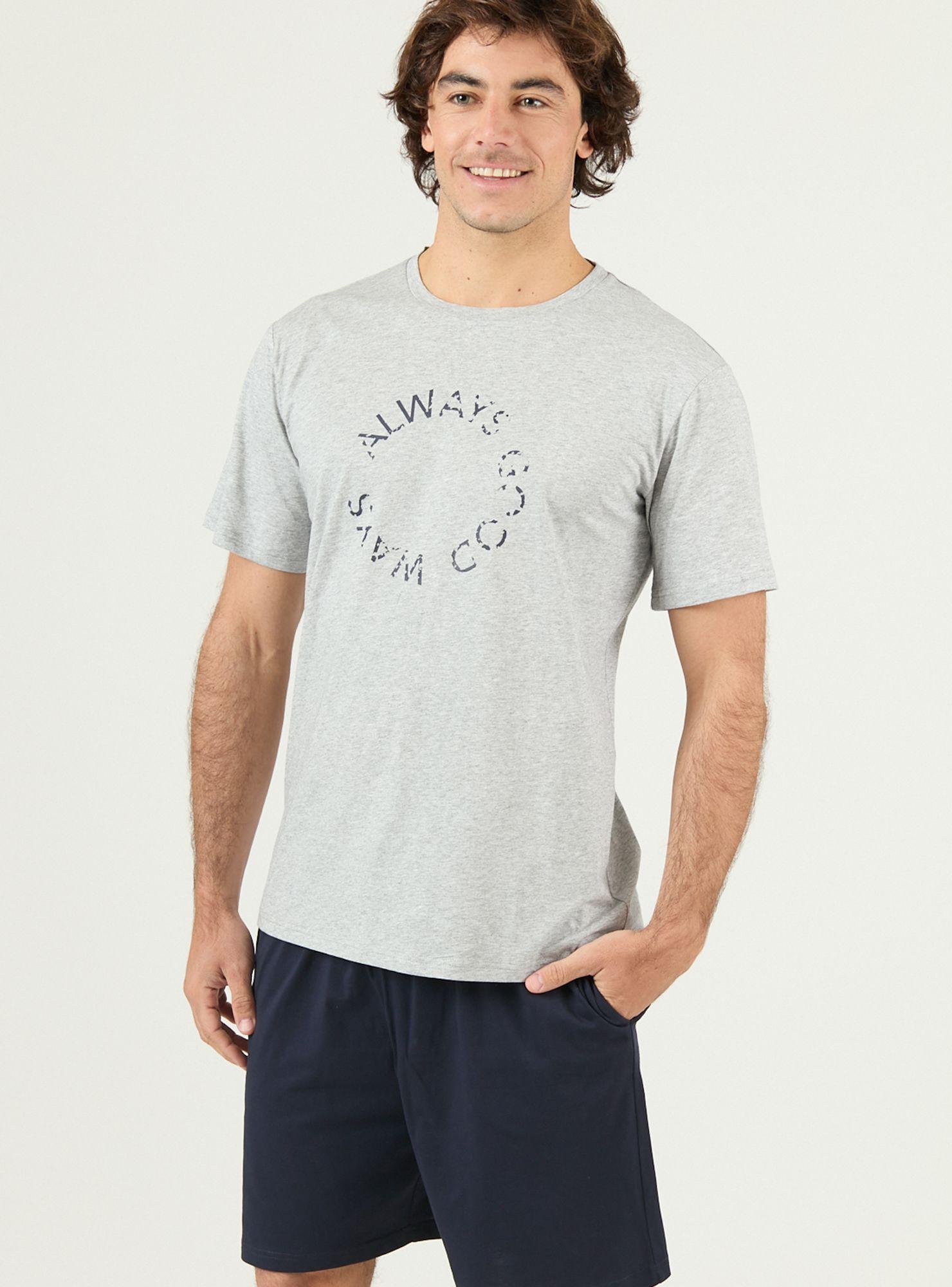 Pijama de Hombre Tomas Short Azul-2