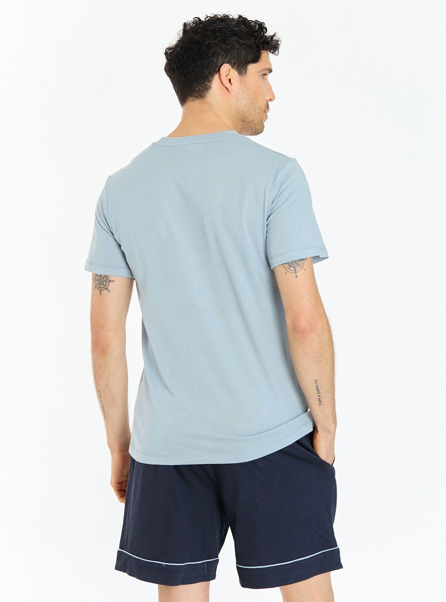 Pijama de Hombre Berlin Short Celeste-4
