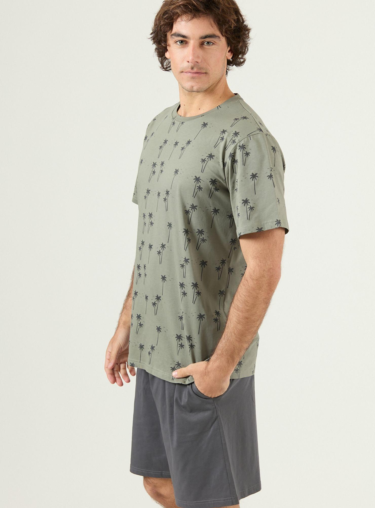 Pijama de Hombre Tomas Short Charcoal-2