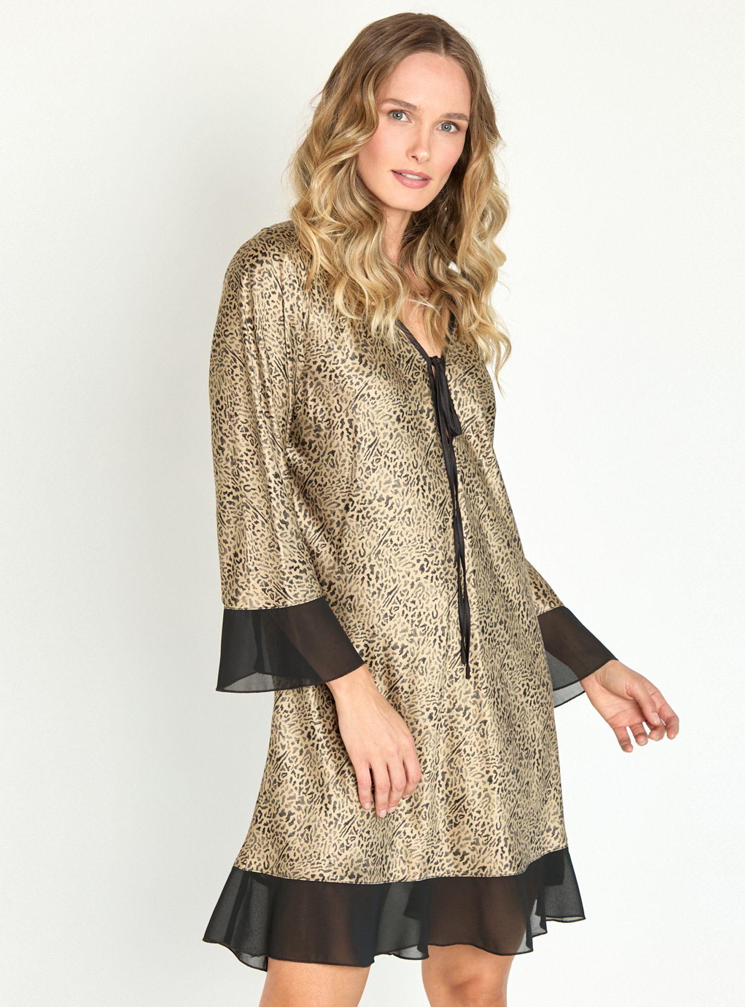 Camisa de Dormir Sesgo Animal Print-1