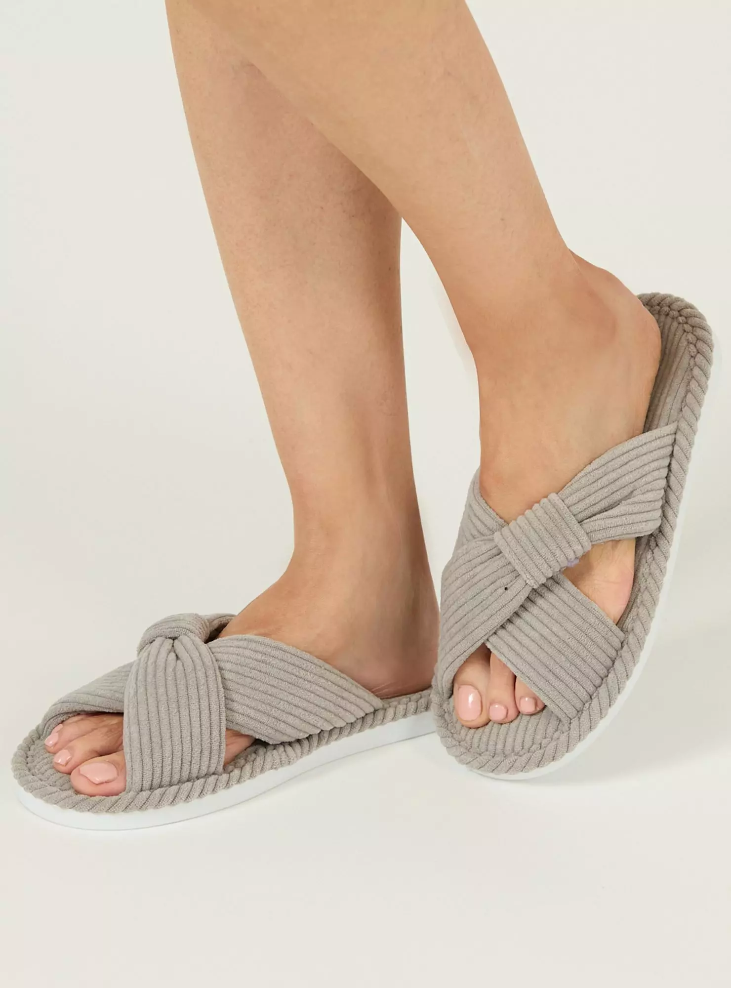 Pantufla de Mujer Zapatilla Eve Gris-2