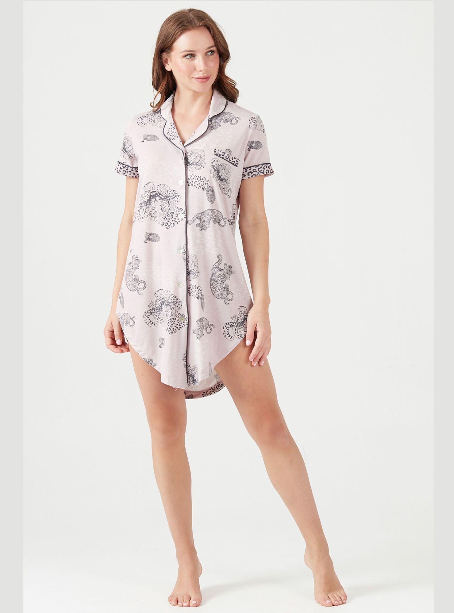 Camisa de Dormir Rio Rosado-0
