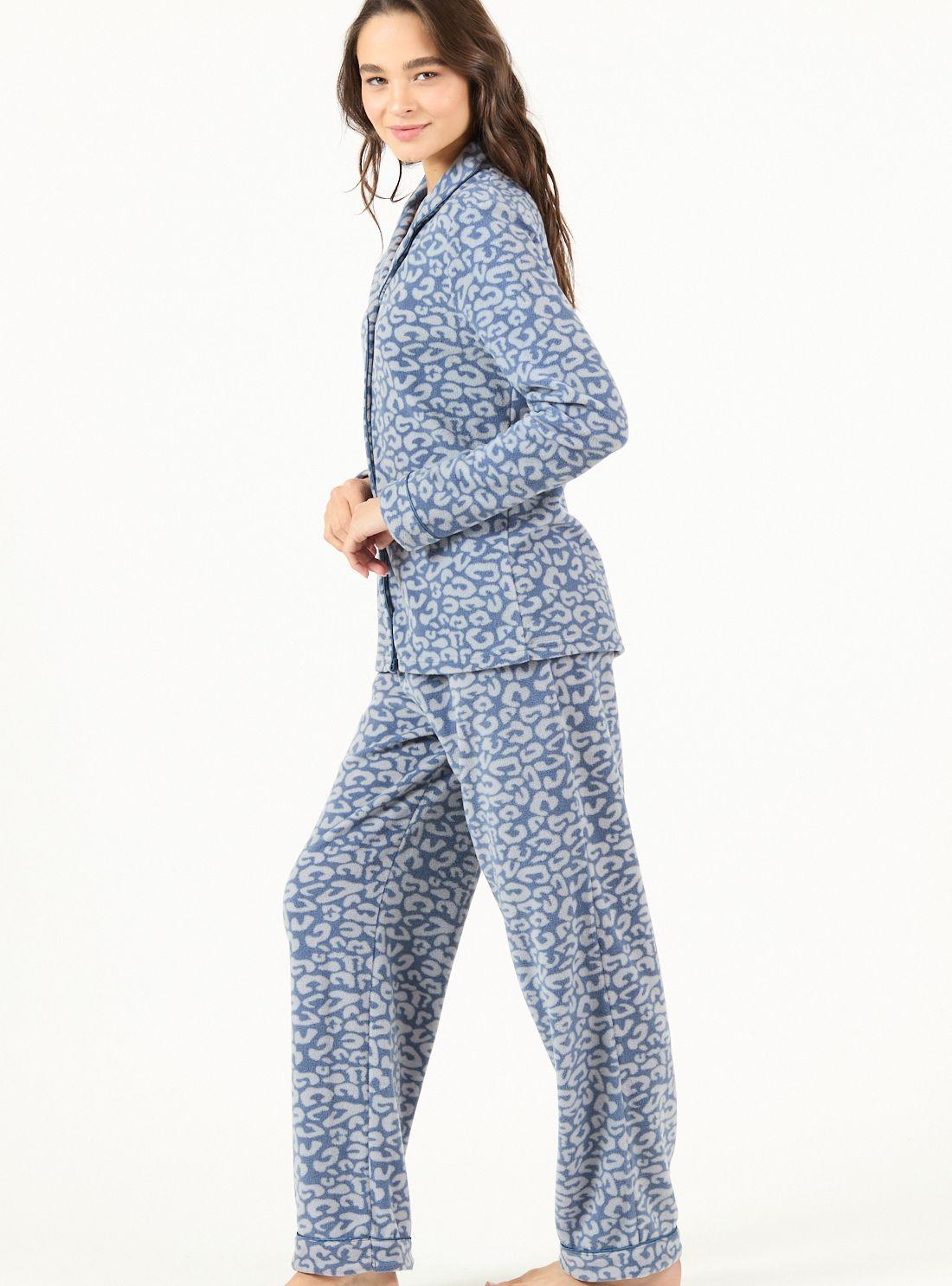 Pijama de Mujer Sport Polar Azul-2