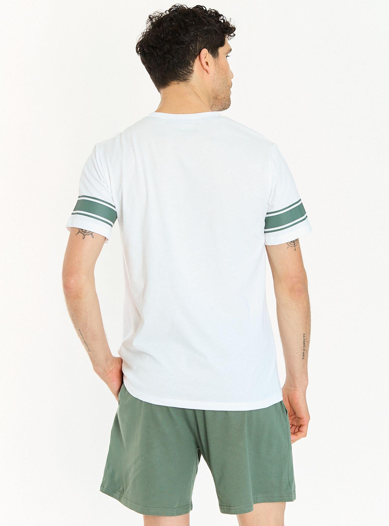 Pijama de Hombre Tomas Short Blanco-3