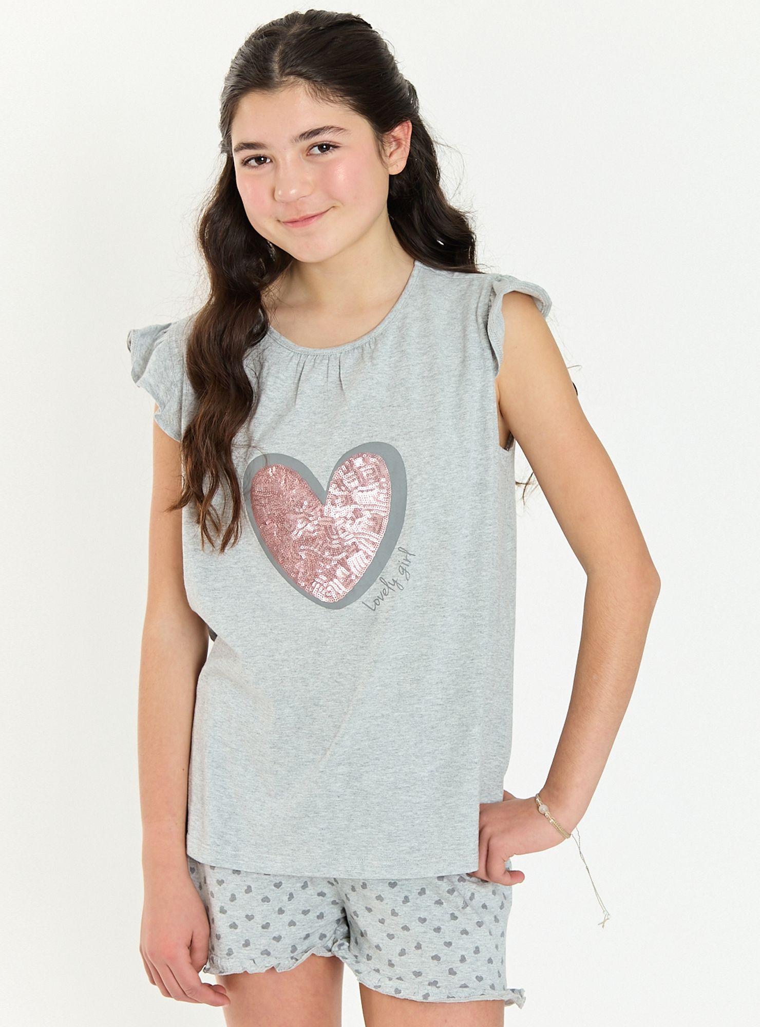 Pijama Jose Short Gris-1