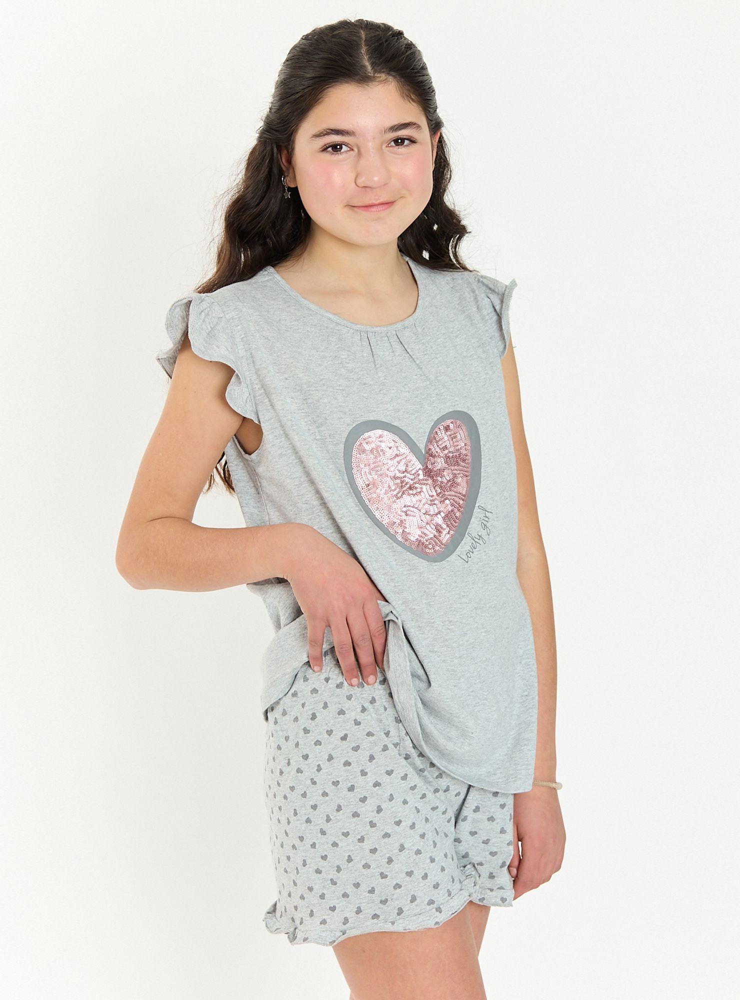 Pijama Jose Short Gris-3