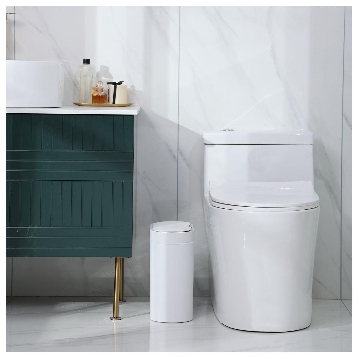 Basurero con Sensor Resistente al Agua | Blanco-3