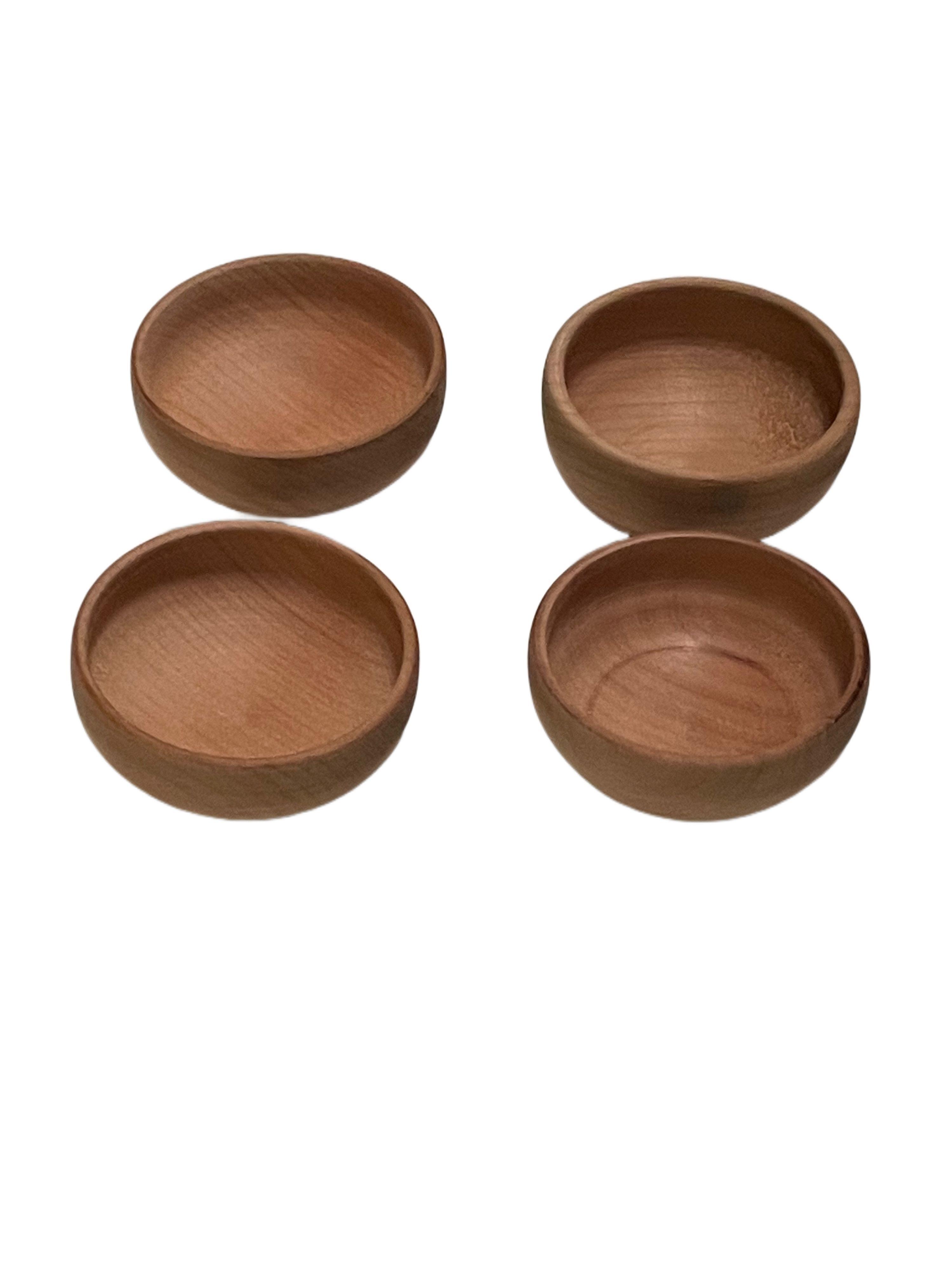 Set de cocktail , 4 pocillos de madera -0