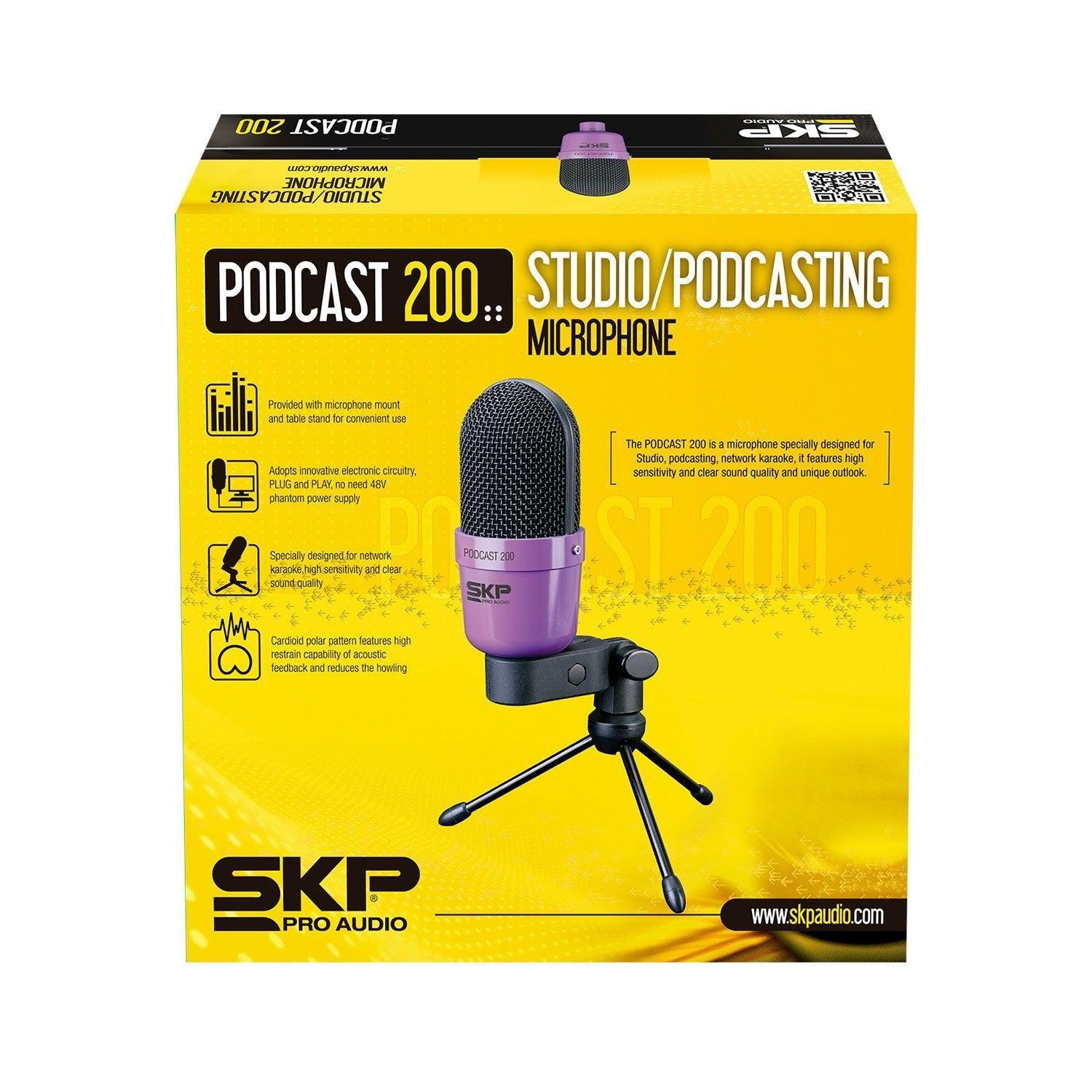 MICROFONO DE ESTUDIO SKP PODCAST 200-5