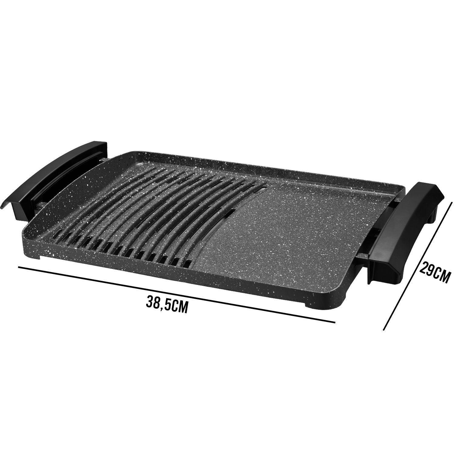 Parrilla Eléctrica Antihaderente con Tapa-6