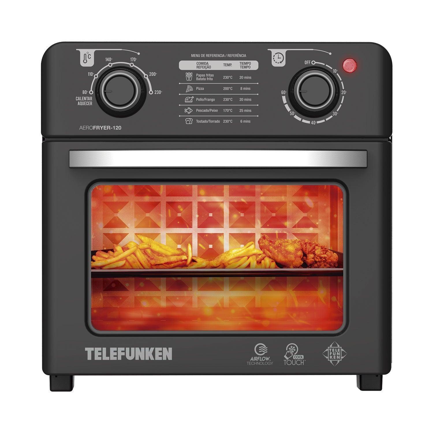 Horno Freidora de Aire Telefunken 12lts AeroFryer 120-1