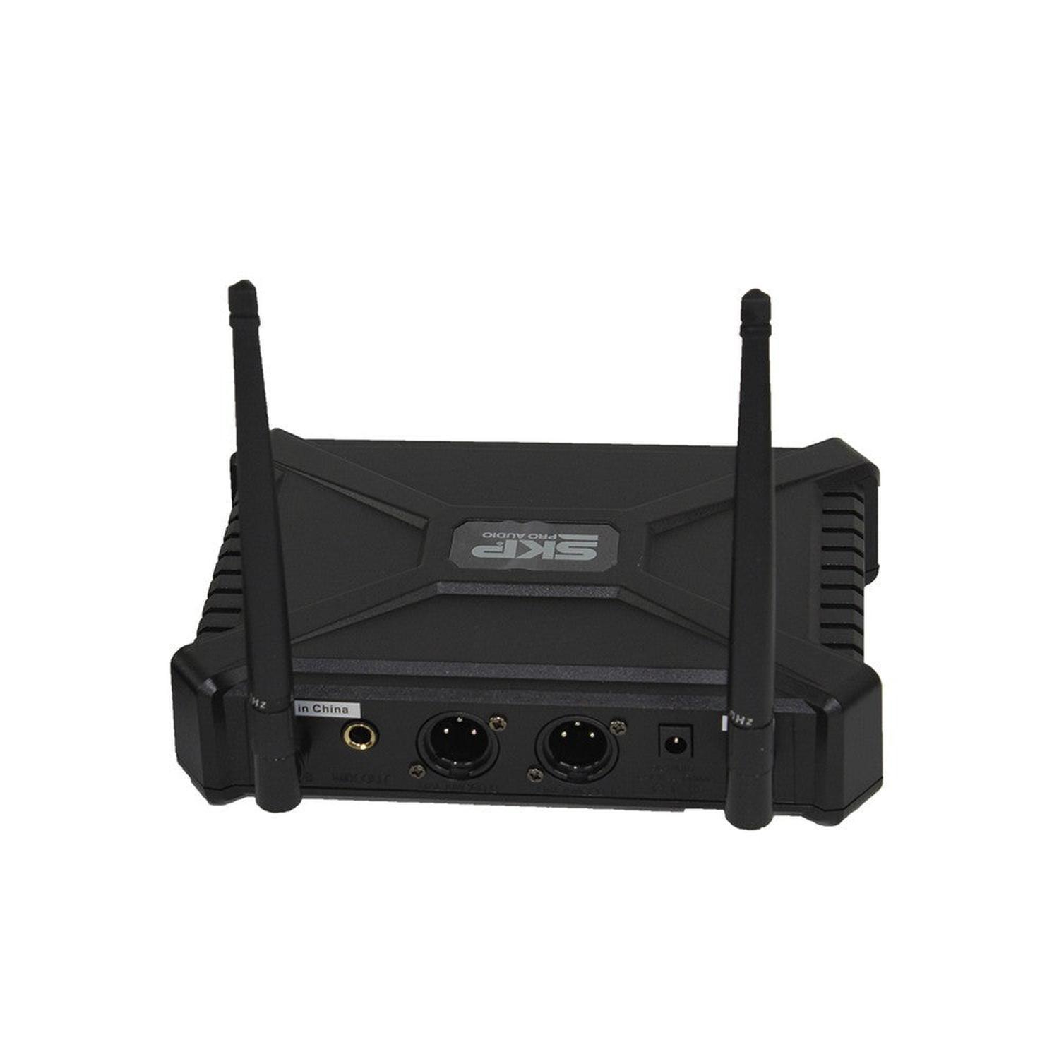 MICROFONO DOBLE INALAMBRICO SKP UHF 300D-2