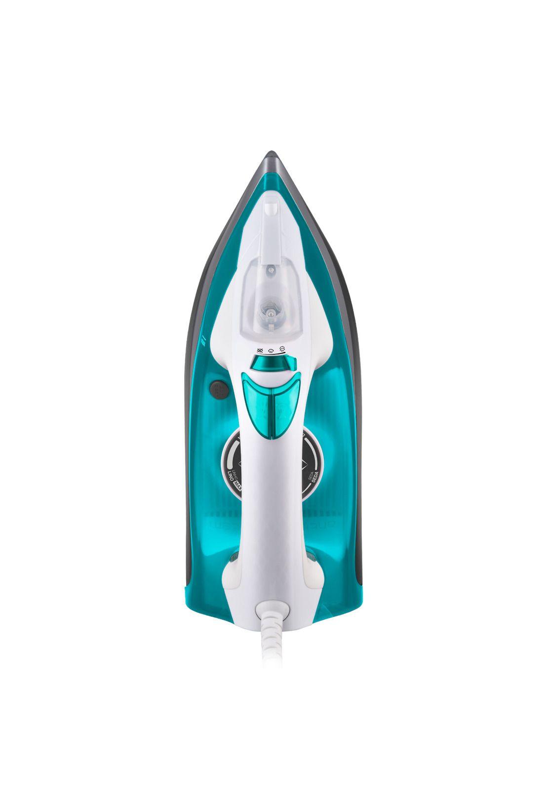Plancha a Vapor con placa de Ceramica Celeste-4