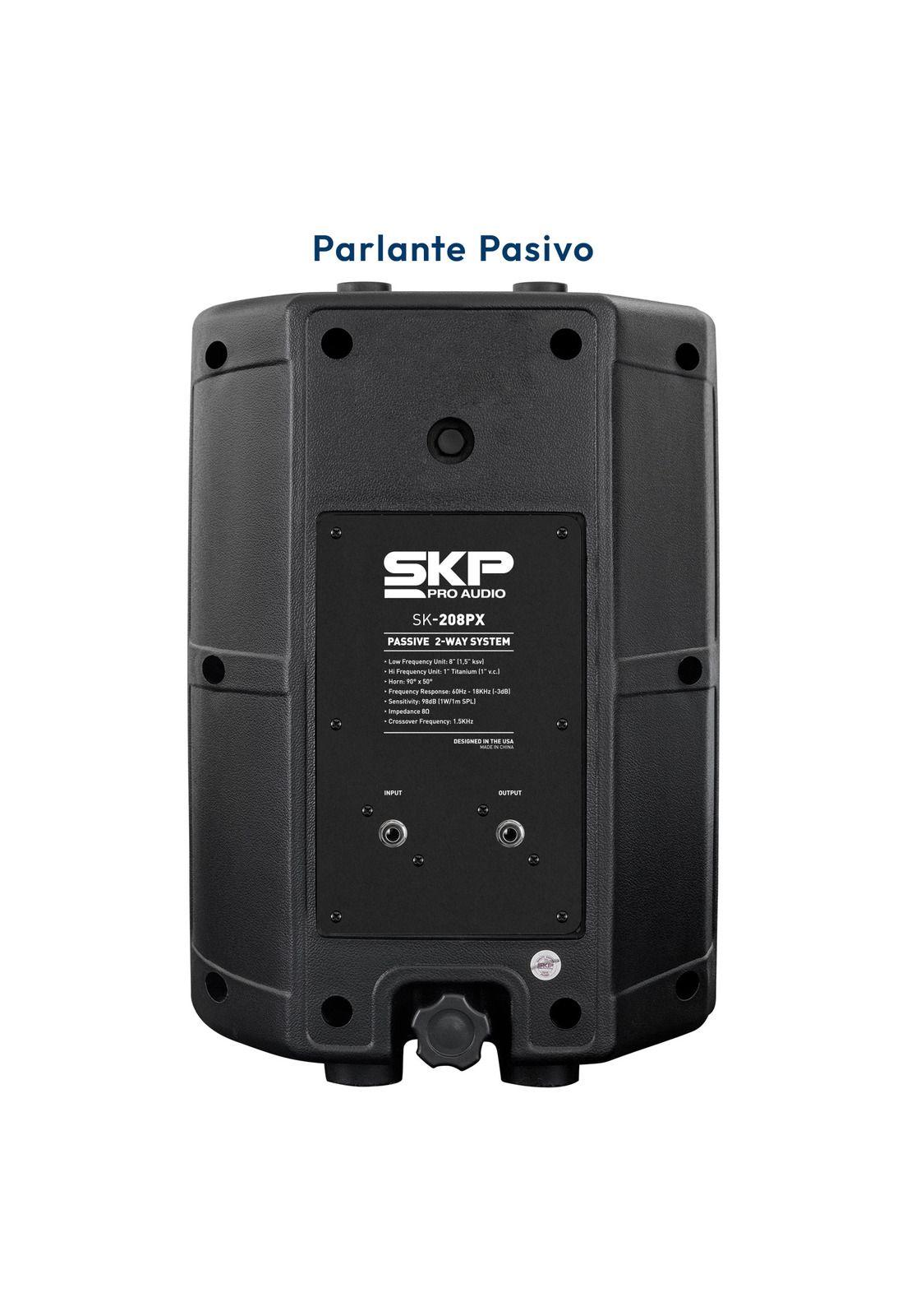 Par de parlantes más Soporte de Muro SKP SK 208Px-6