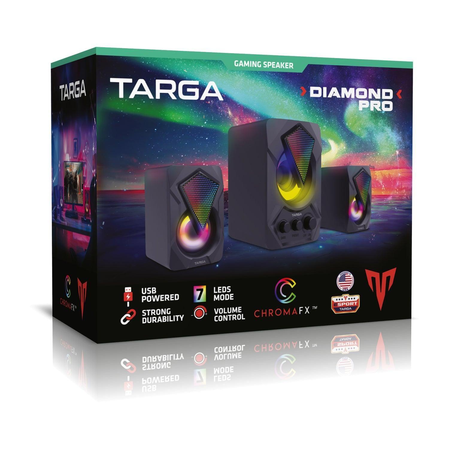 Kit de parlantes Gamer para PC Targa Diamond Pro-3