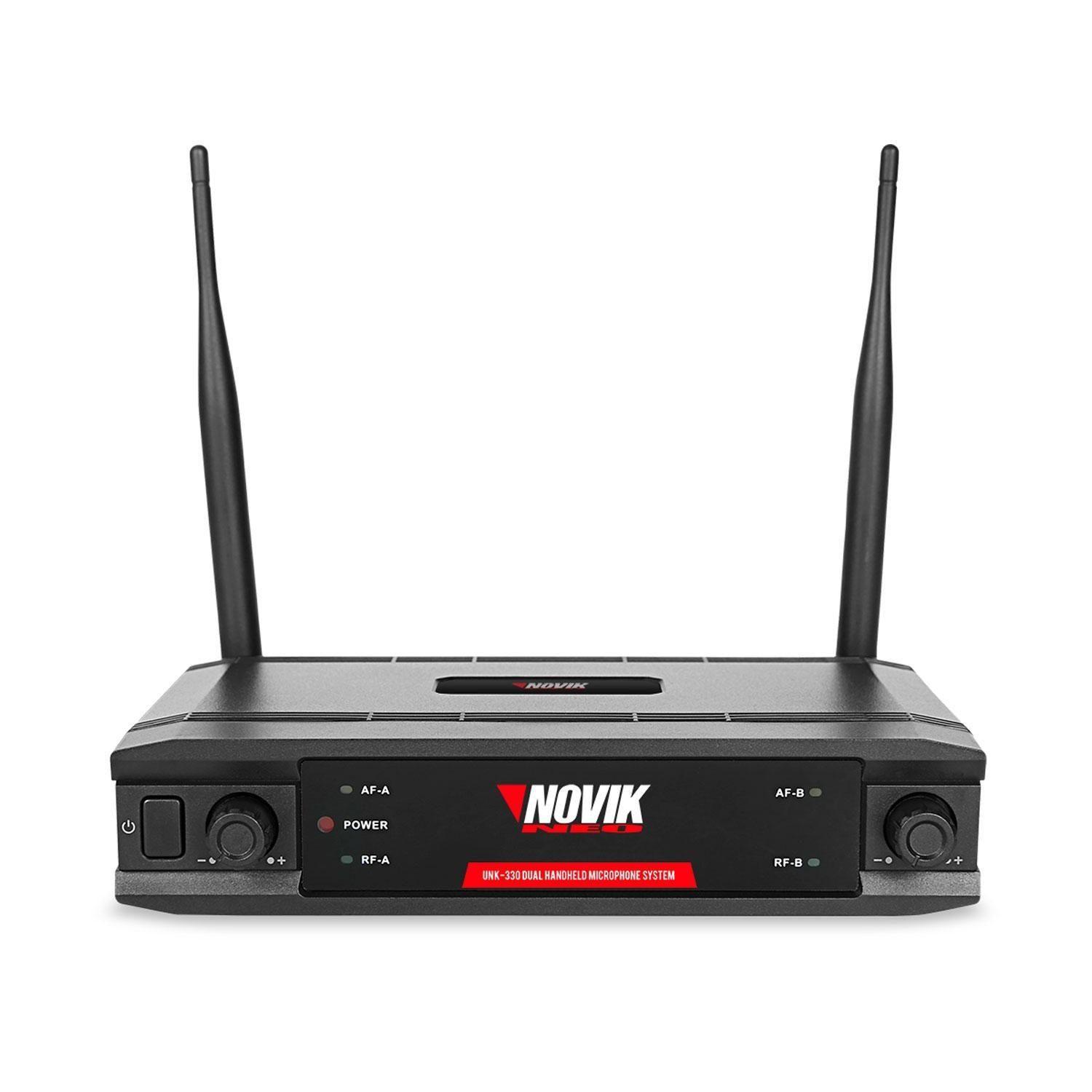 Micrófono Doble Inalámbrico Novik UNK 330-2