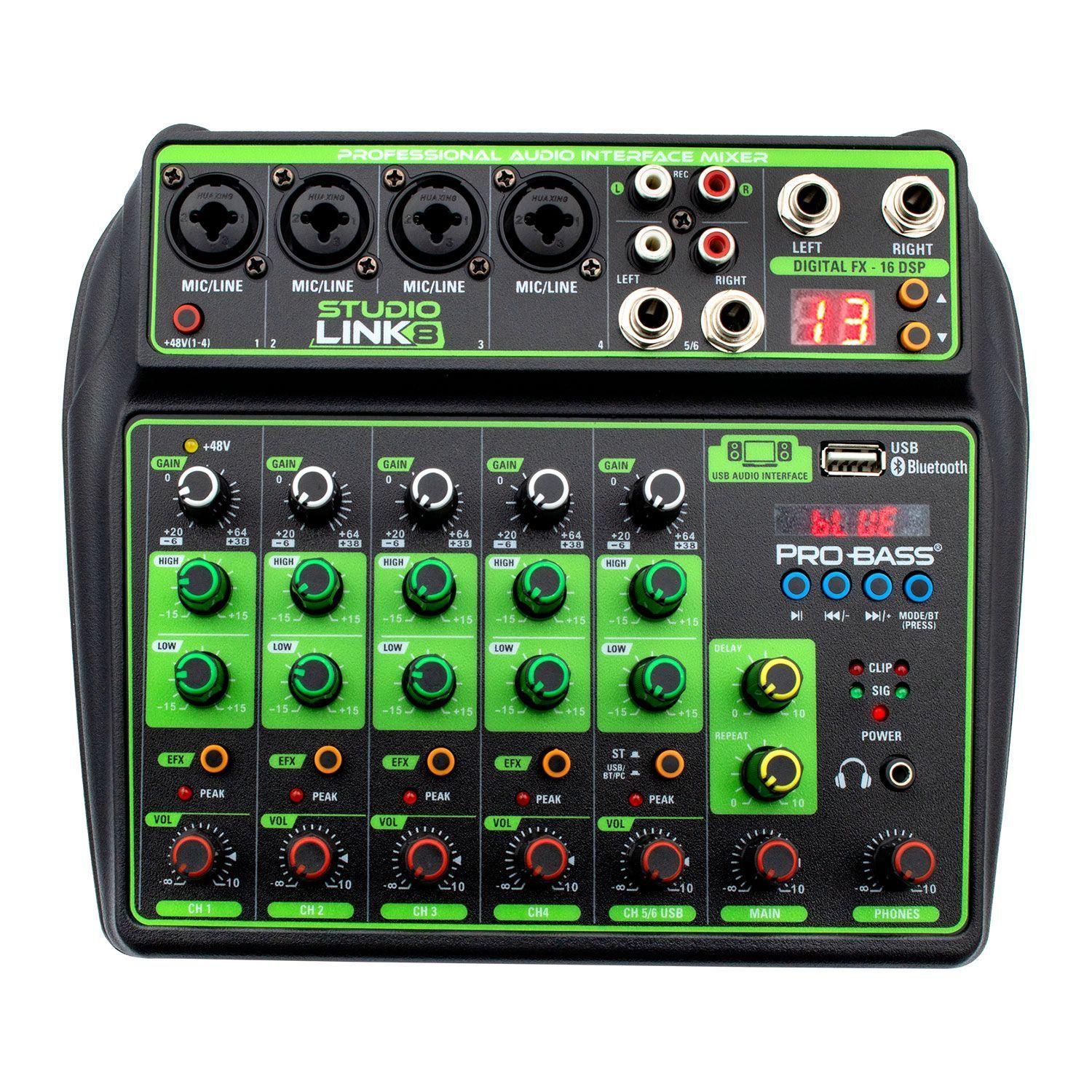 Consola con interfaz USB Probass StudioLink 8-0