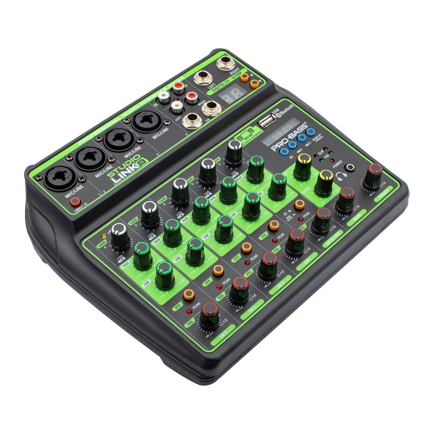 Consola con interfaz USB Probass StudioLink 8-2