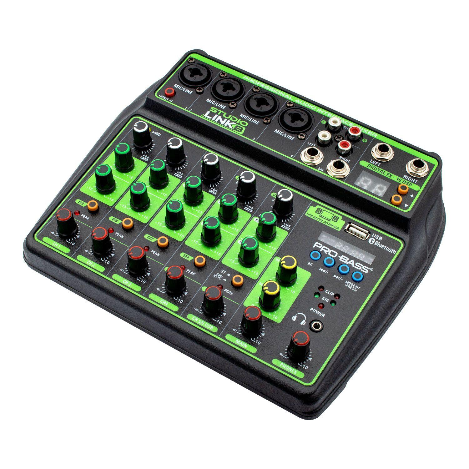 Consola con interfaz USB Probass StudioLink 8-3