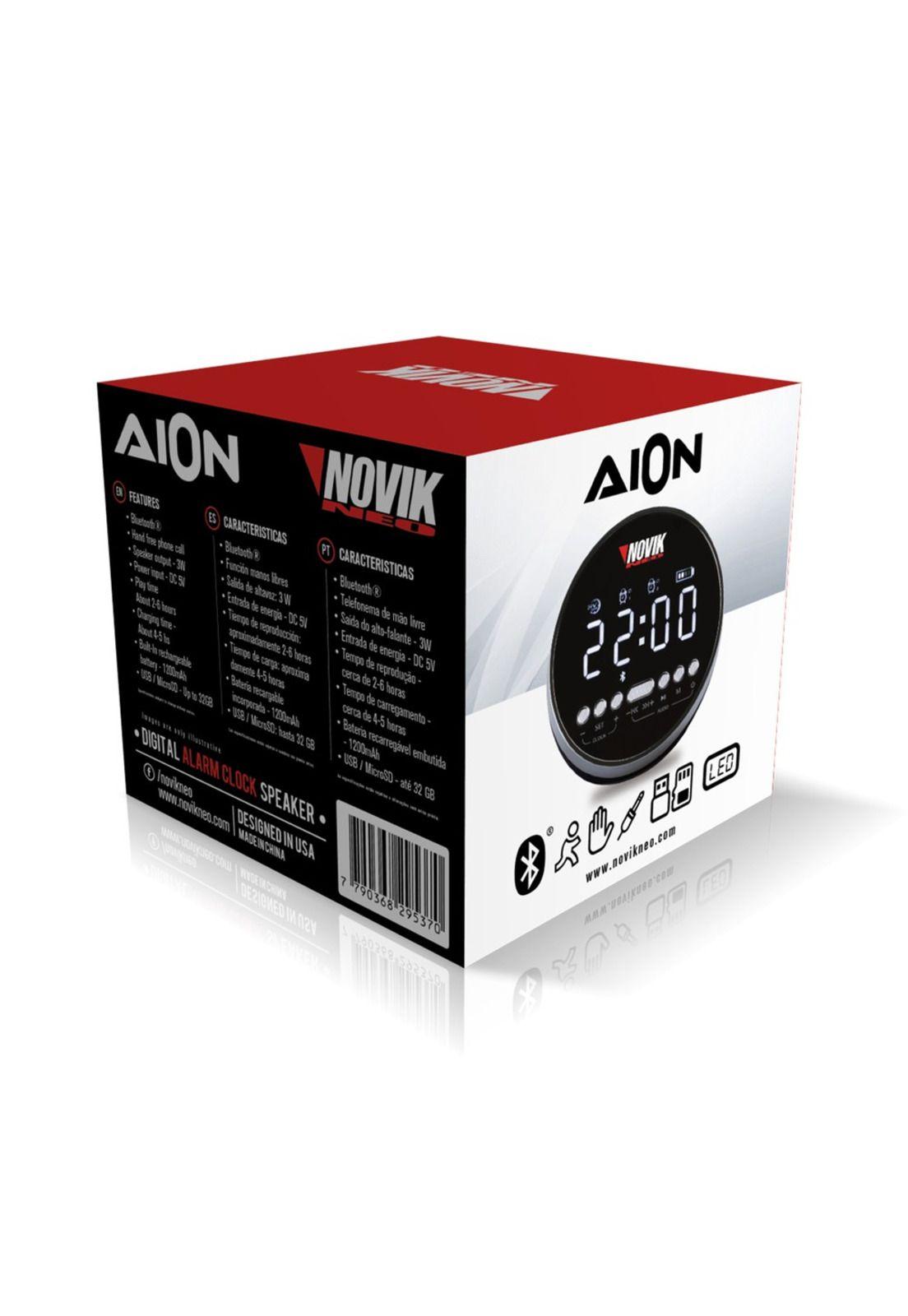 Parlante Portátil BT Reloj Novik Aion-3