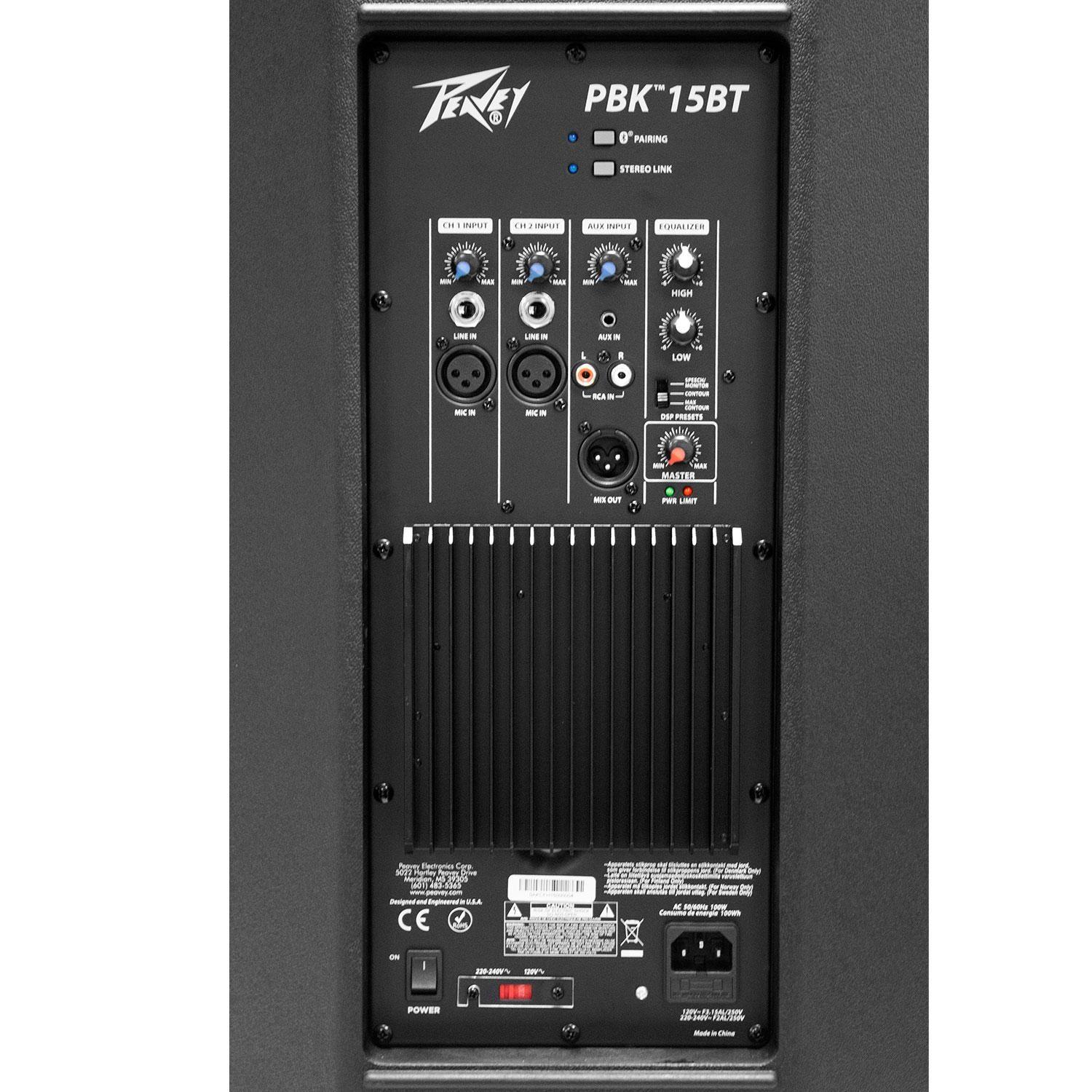 Parlante Activo Bluetooth Peavey PBK 15BT-2