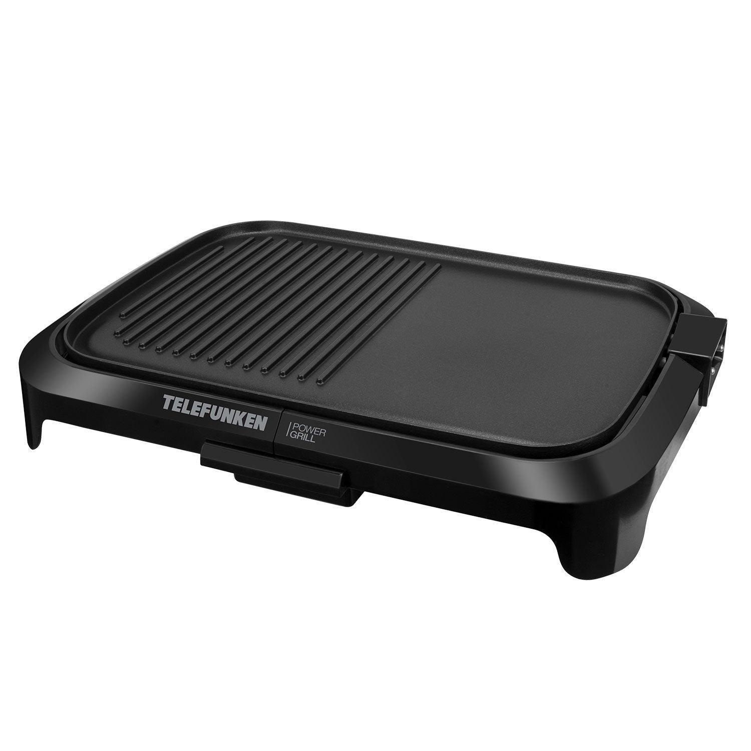 Parrilla Eléctrica con Tapa Telefunken Power Grill-2
