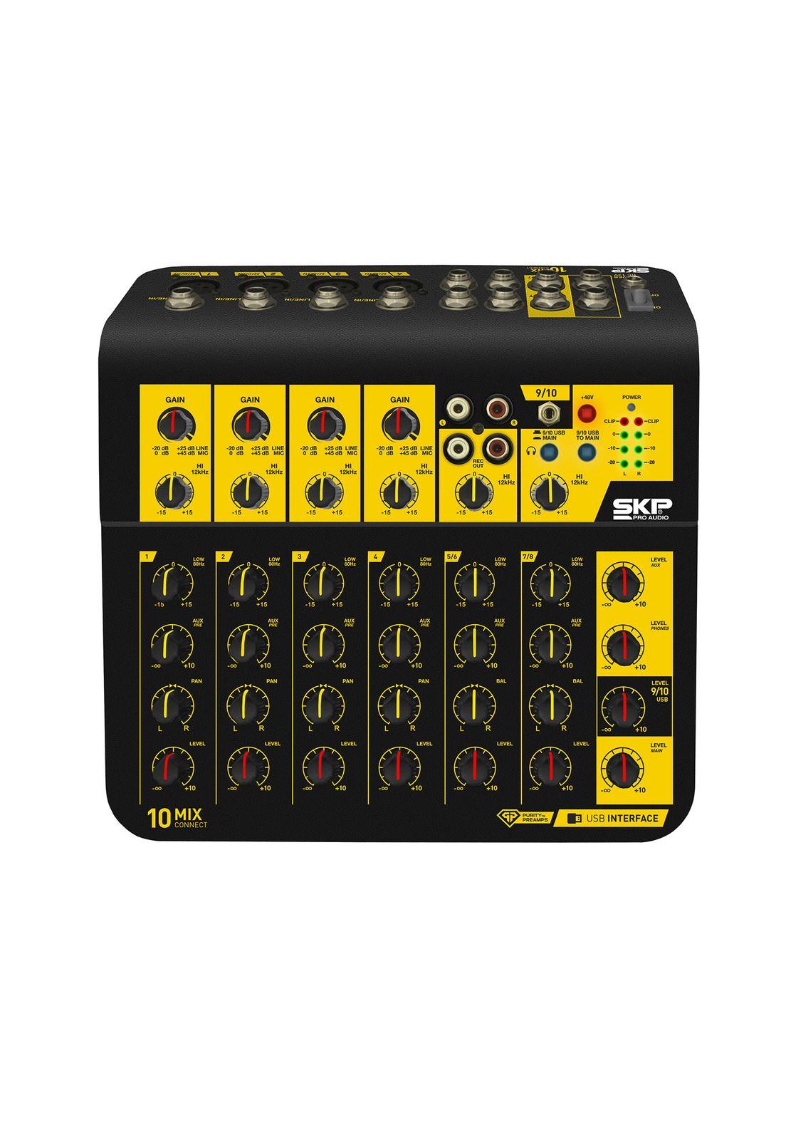 Consola Análoga con Interfaz USB SKP MixConnect 10-0