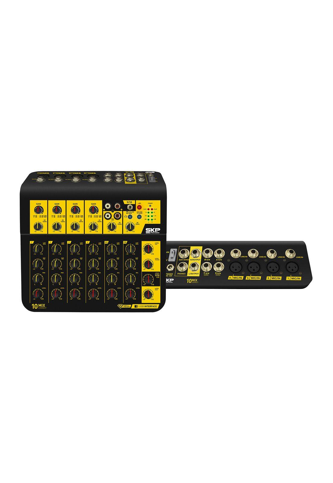Consola Análoga con Interfaz USB SKP MixConnect 10-4