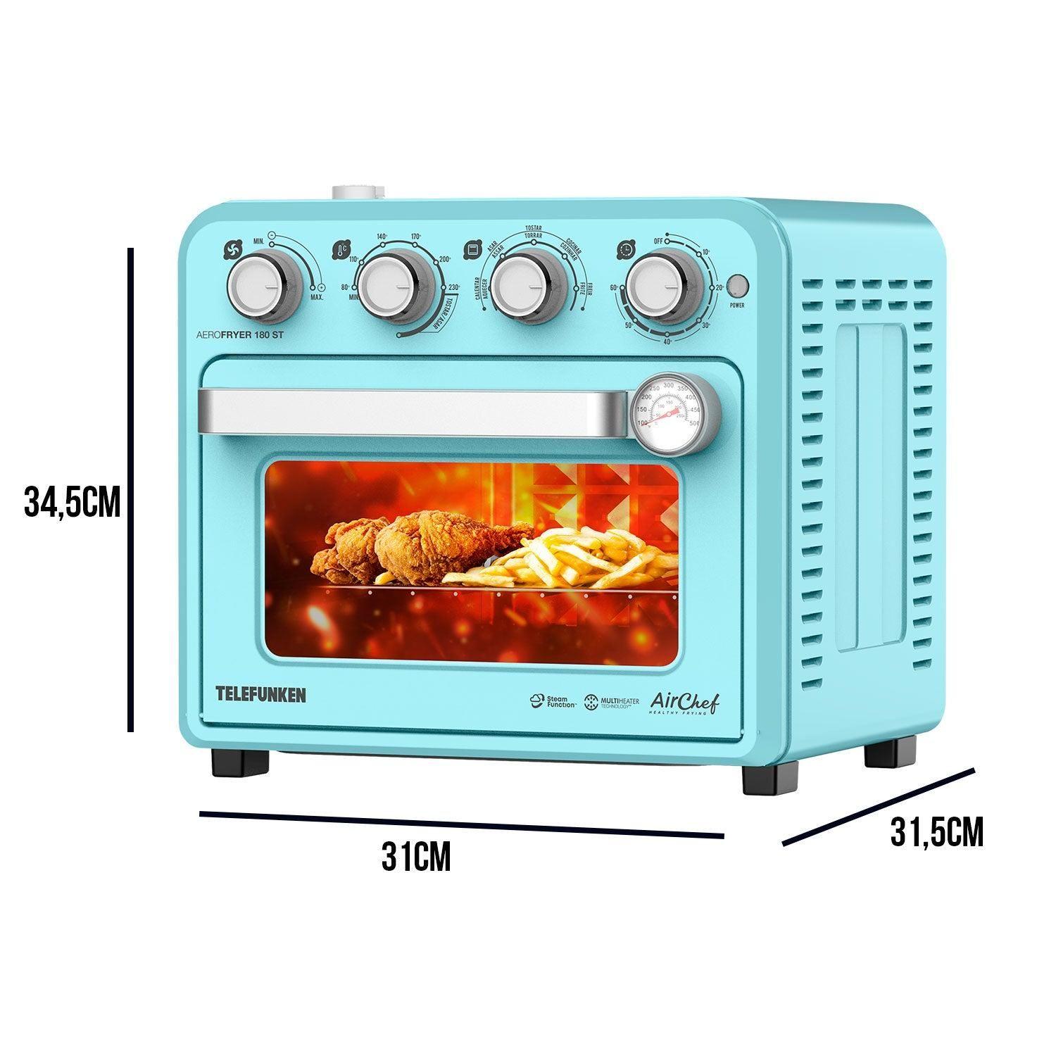 Horno Freidora de Aire y Vapor 18lts AeroFryer 180ST-3