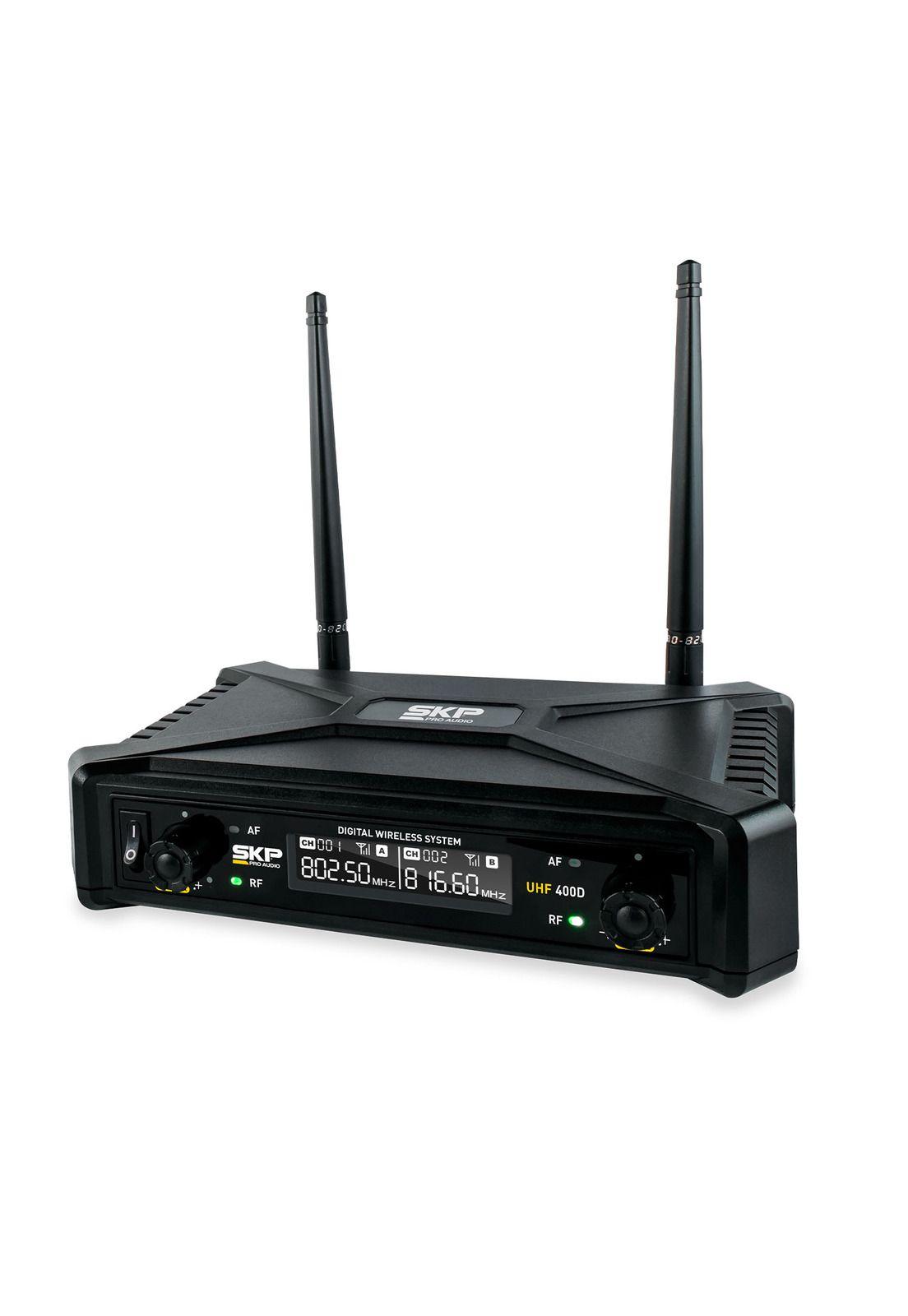 Kit Micrófono Inalámbrico SKP UHF 400D-3